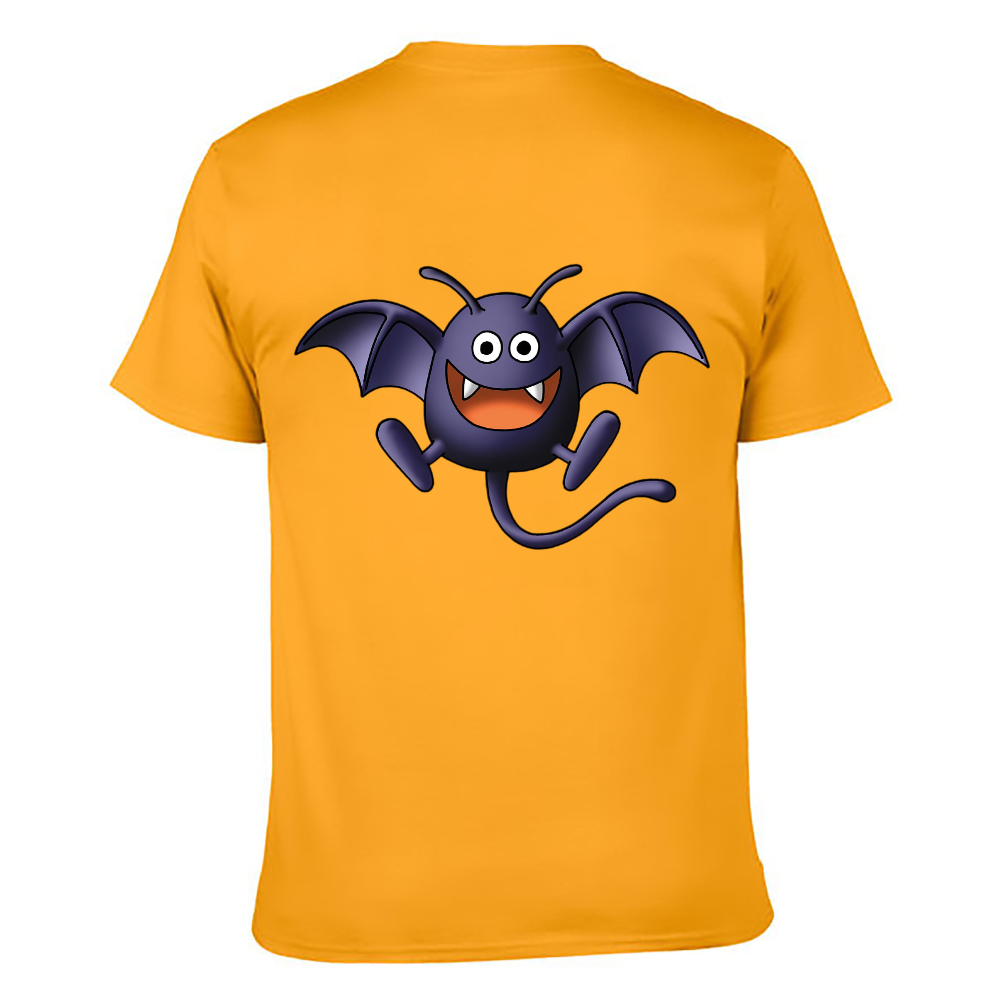 （画像用） ドラゴンクエスト Doragon Kuesuto Dragon Quest 綿100％ メンズ半袖Tシャツ（バックプリント） 通気性