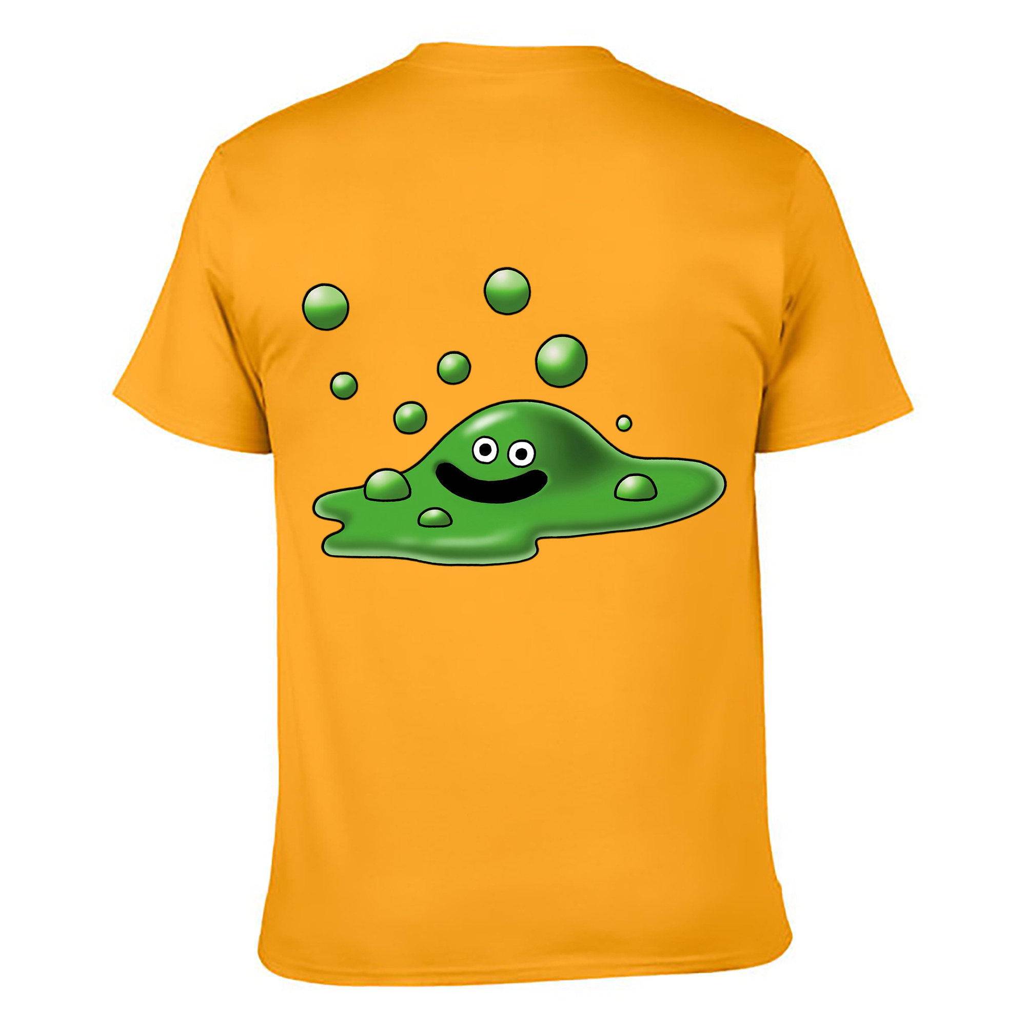 （画像用） ドラゴンクエスト Doragon Kuesuto Dragon Quest 綿100％ メンズ半袖Tシャツ（バックプリント） 通気性