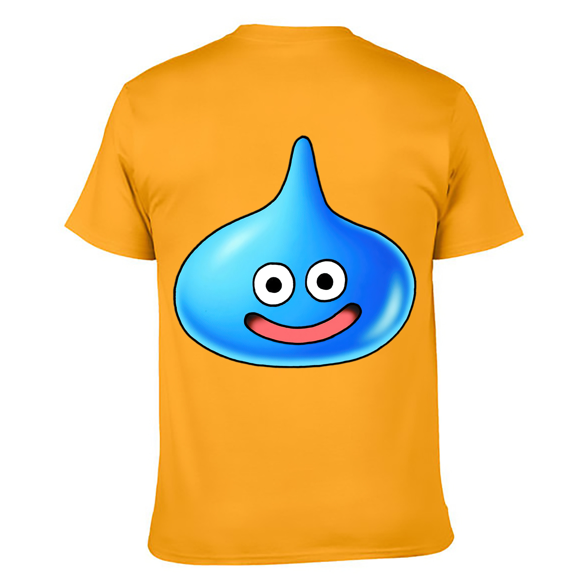 （画像用） ドラゴンクエスト Doragon Kuesuto Dragon Quest 綿100％ メンズ半袖Tシャツ（バックプリント） 通気性