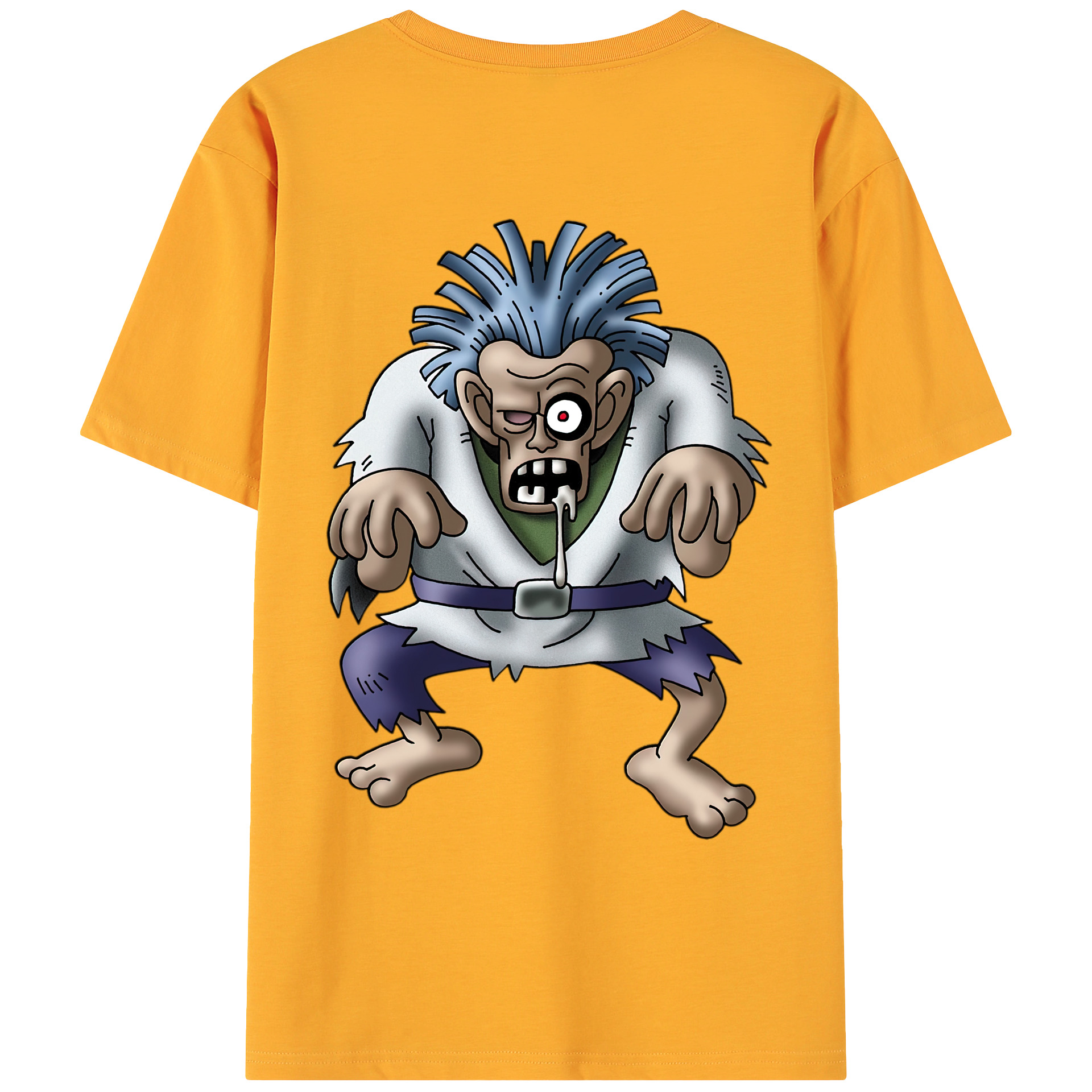 （画像用） ドラゴンクエスト Doragon Kuesuto Dragon Quest 綿100％ メンズ半袖Tシャツ（バックプリント） 通気性