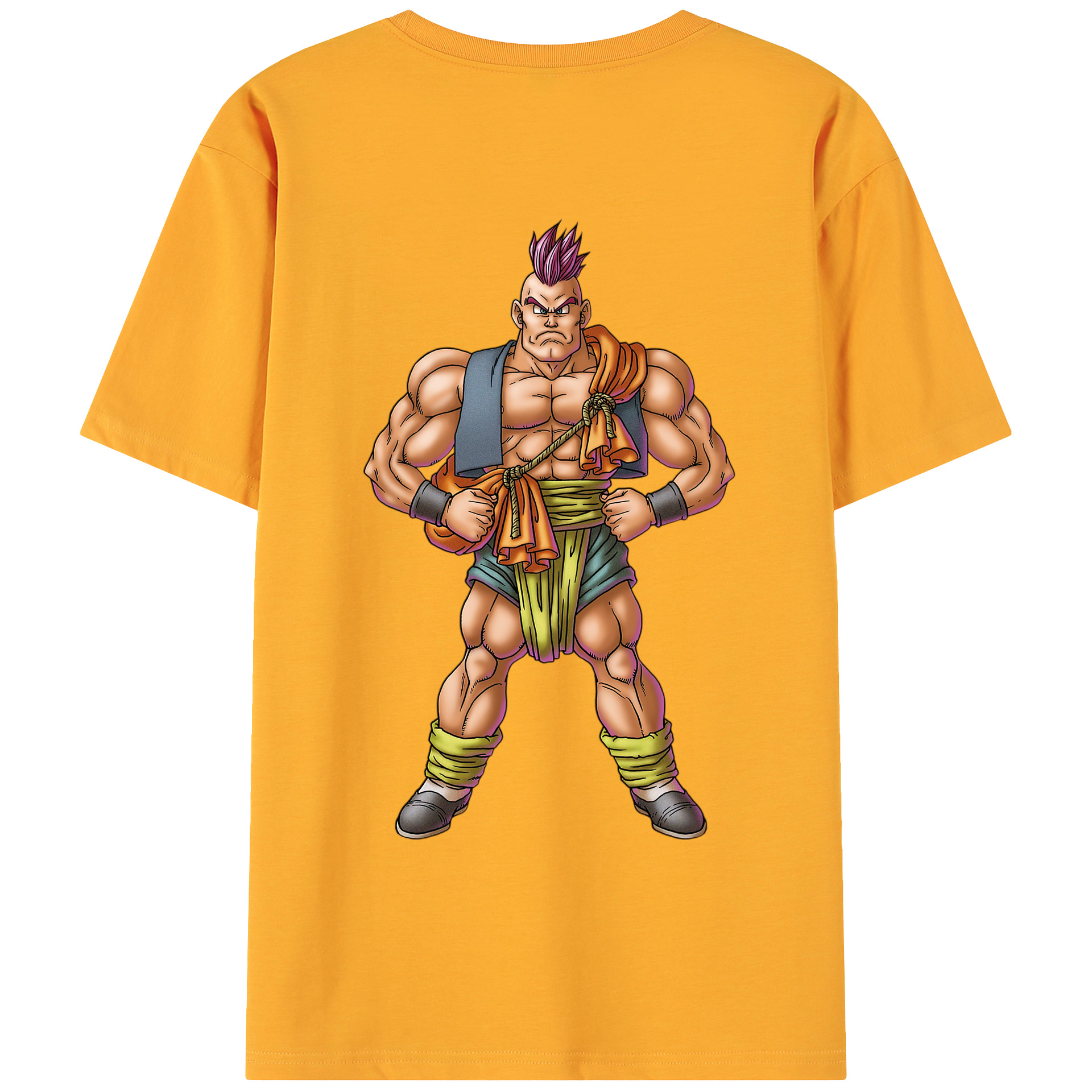 （画像用） ドラゴンクエスト Doragon Kuesuto Dragon Quest 綿100％ メンズ半袖Tシャツ（バックプリント） 通気性