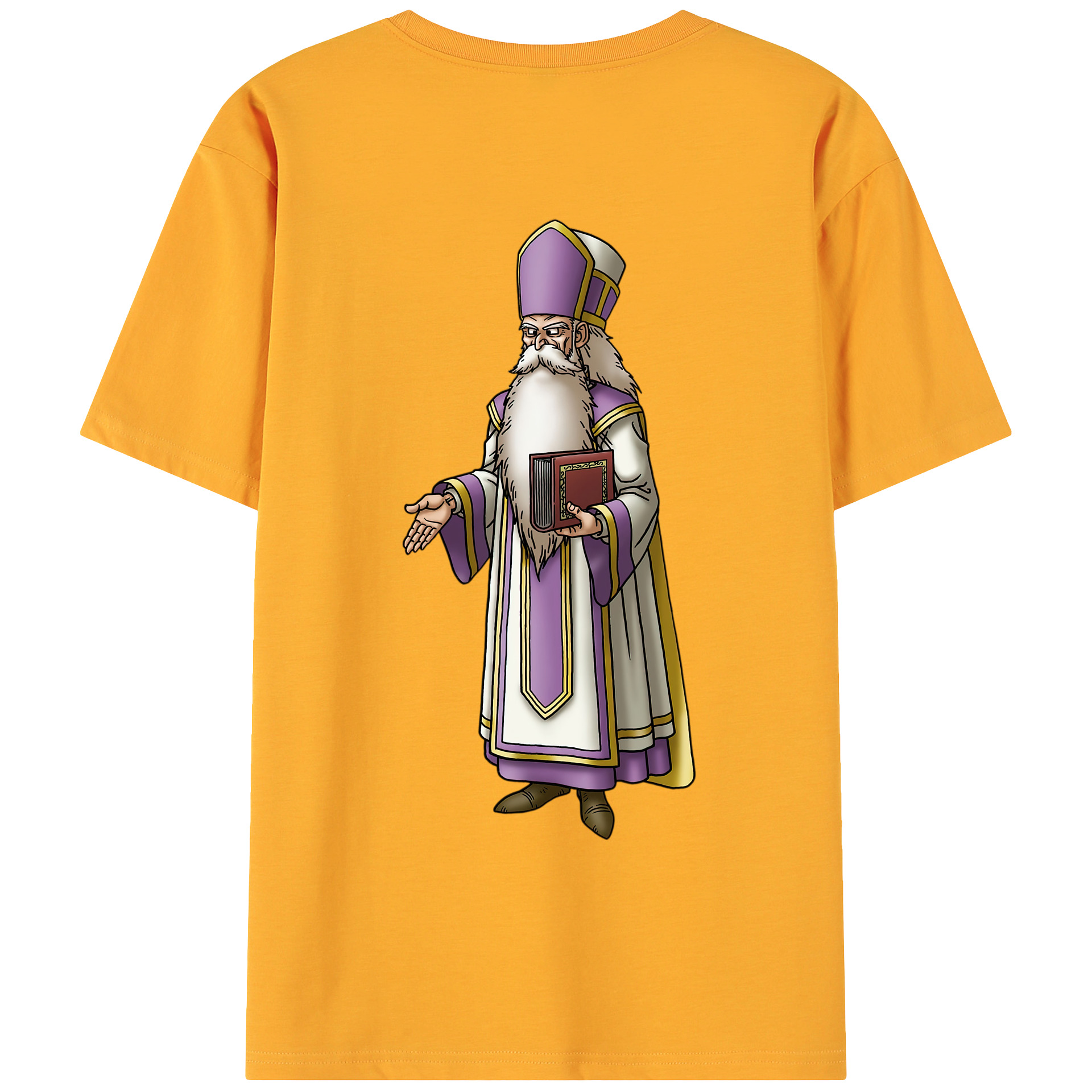 （画像用） ドラゴンクエスト Doragon Kuesuto Dragon Quest 綿100％ メンズ半袖Tシャツ（バックプリント） 通気性