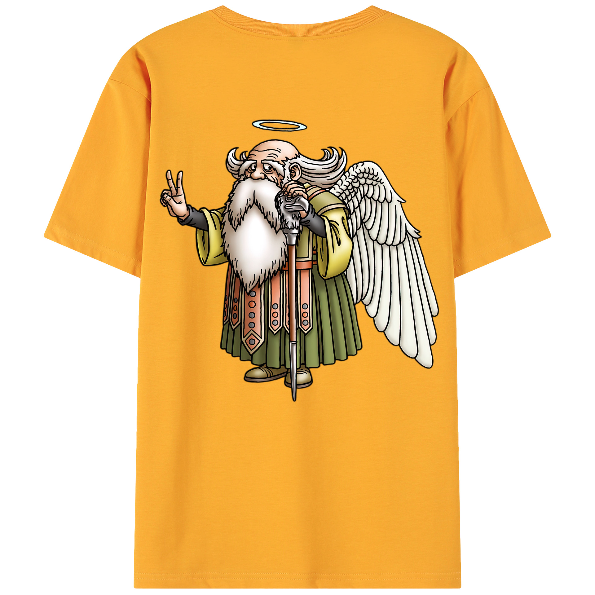 （画像用） ドラゴンクエスト Doragon Kuesuto Dragon Quest 綿100％ メンズ半袖Tシャツ（バックプリント） 通気性