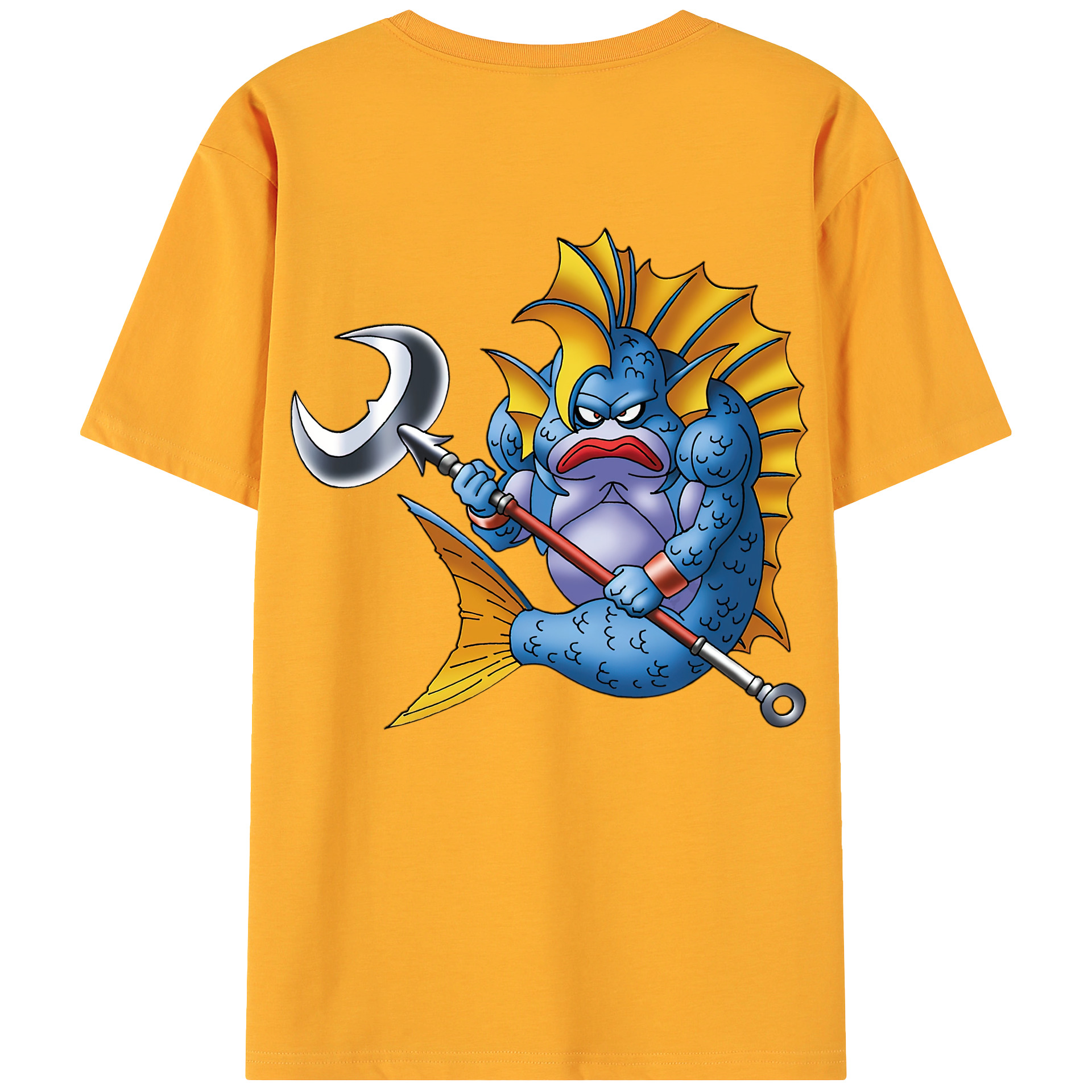 （画像用） ドラゴンクエスト Doragon Kuesuto Dragon Quest 綿100％ メンズ半袖Tシャツ（バックプリント） 通気性