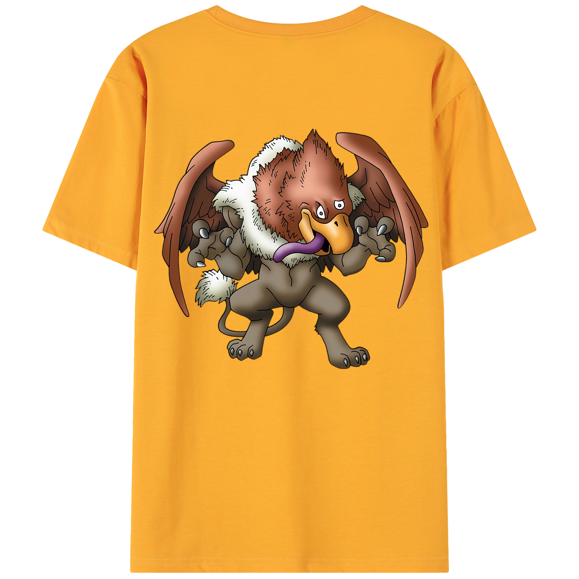 （画像用） ドラゴンクエスト Doragon Kuesuto Dragon Quest 綿100％ メンズ半袖Tシャツ（バックプリント） 通気性