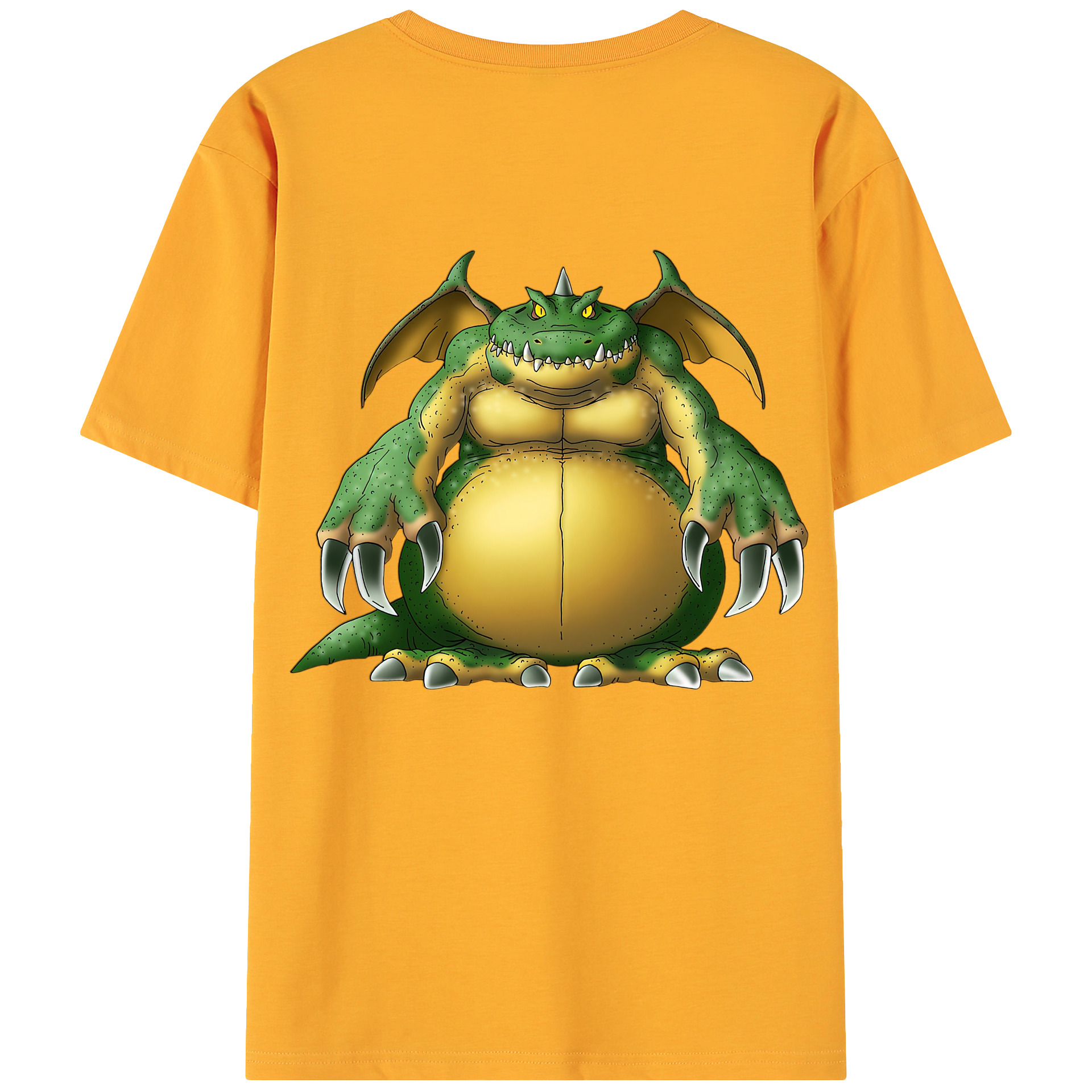 （画像用） ドラゴンクエスト Doragon Kuesuto Dragon Quest 綿100％ メンズ半袖Tシャツ（バックプリント） 通気性