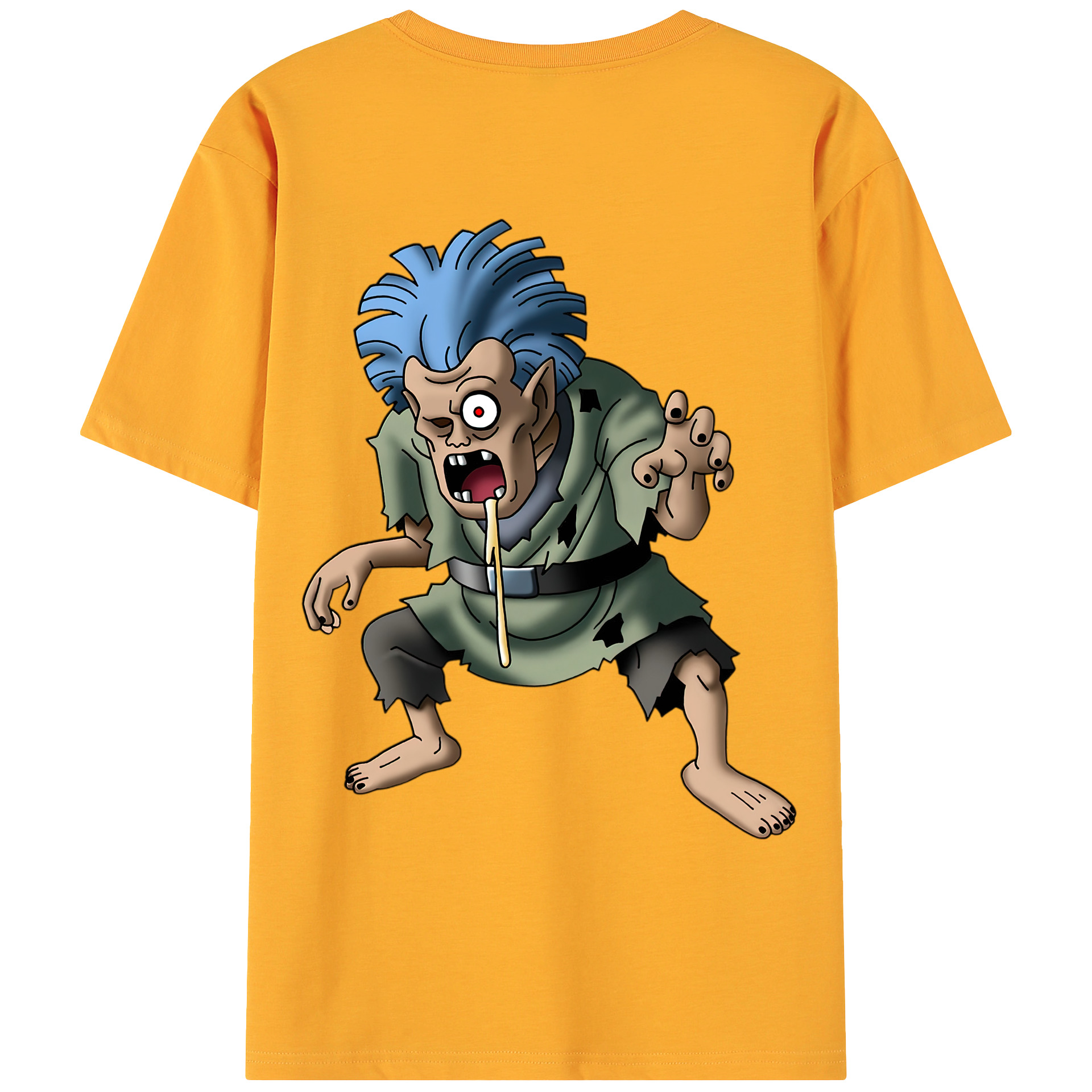 （画像用） ドラゴンクエスト Doragon Kuesuto Dragon Quest 綿100％ メンズ半袖Tシャツ（バックプリント） 通気性