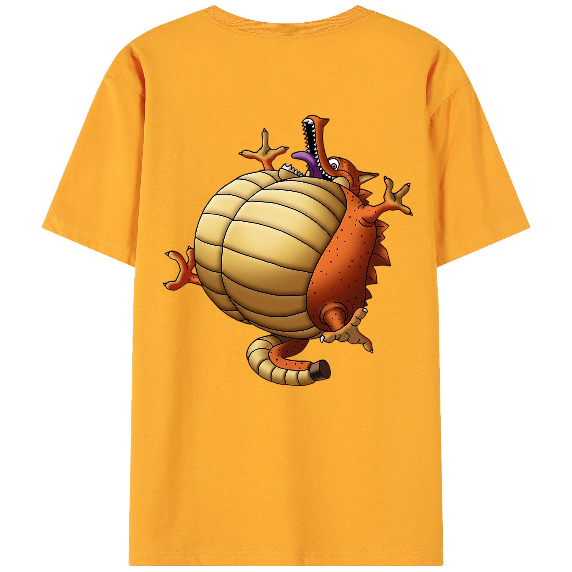 （画像用） ドラゴンクエスト Doragon Kuesuto Dragon Quest 綿100％ メンズ半袖Tシャツ（バックプリント） 通気性