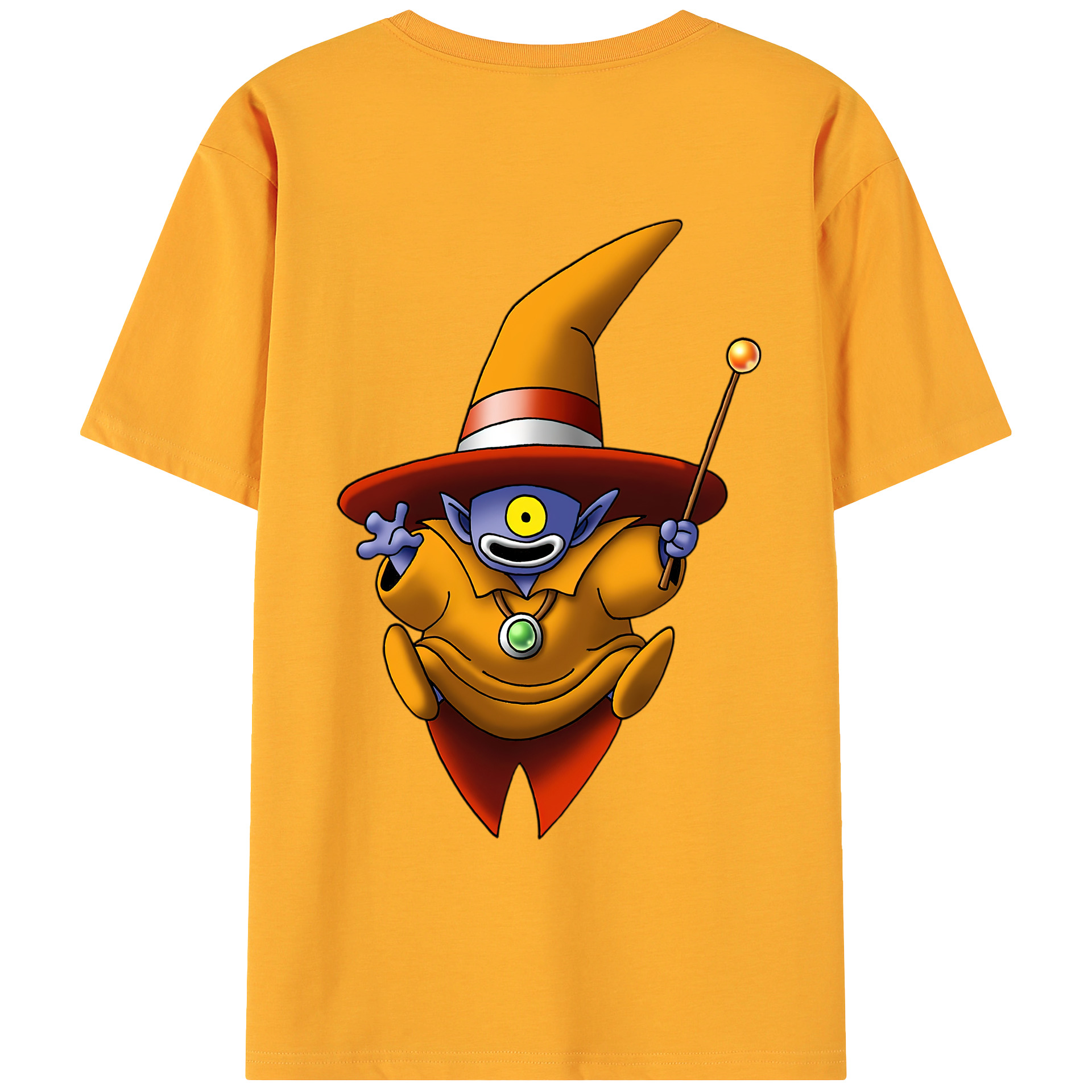 （画像用） ドラゴンクエスト Doragon Kuesuto Dragon Quest 綿100％ メンズ半袖Tシャツ（バックプリント） 通気性