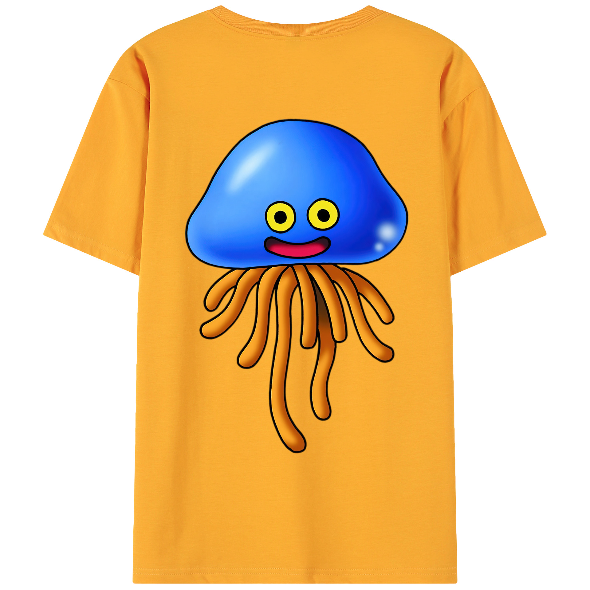 （画像用） ドラゴンクエスト Doragon Kuesuto Dragon Quest 綿100％ メンズ半袖Tシャツ（バックプリント） 通気性
