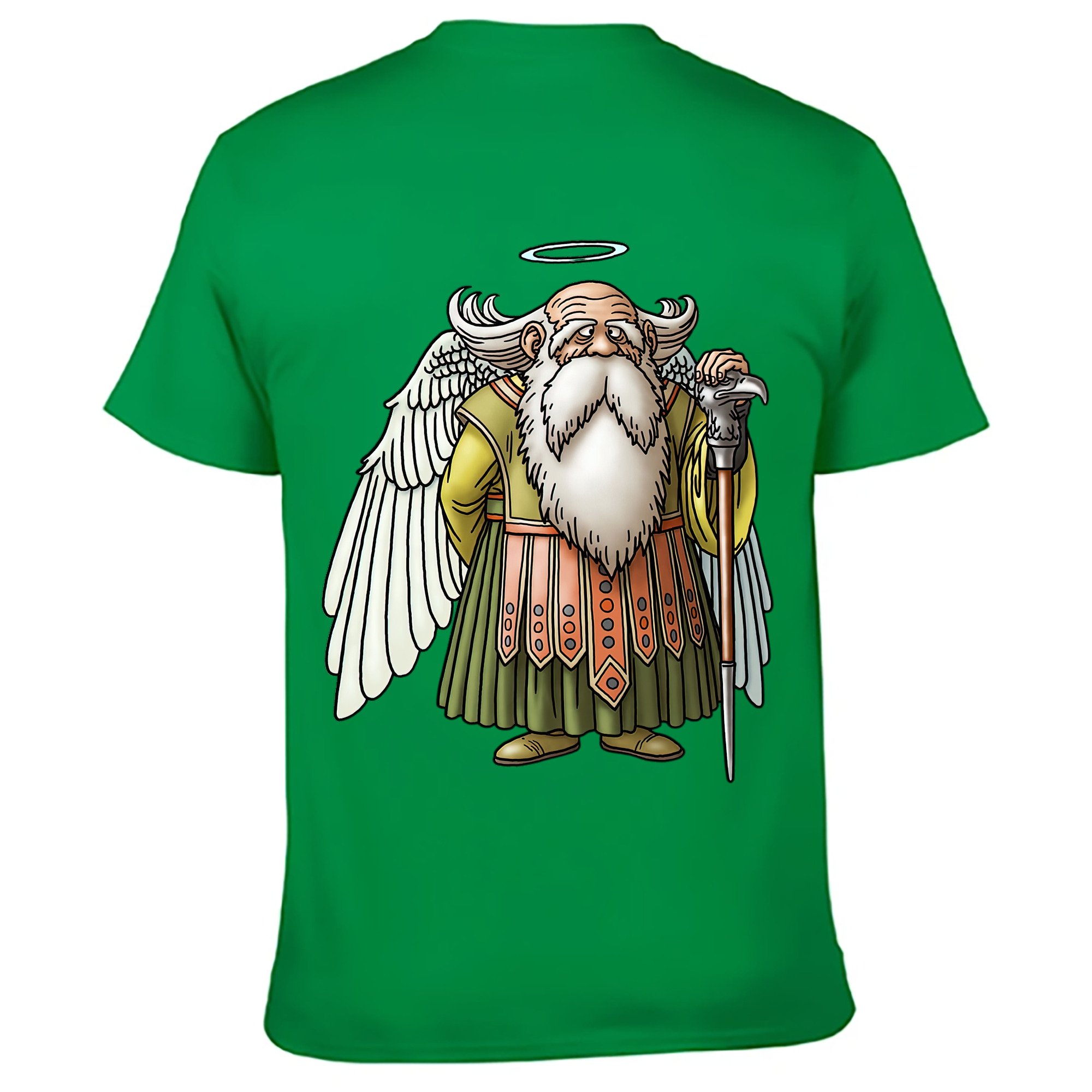 （画像用） ドラゴンクエスト Doragon Kuesuto Dragon Quest 綿100％ メンズ半袖Tシャツ（バックプリント） 通気性