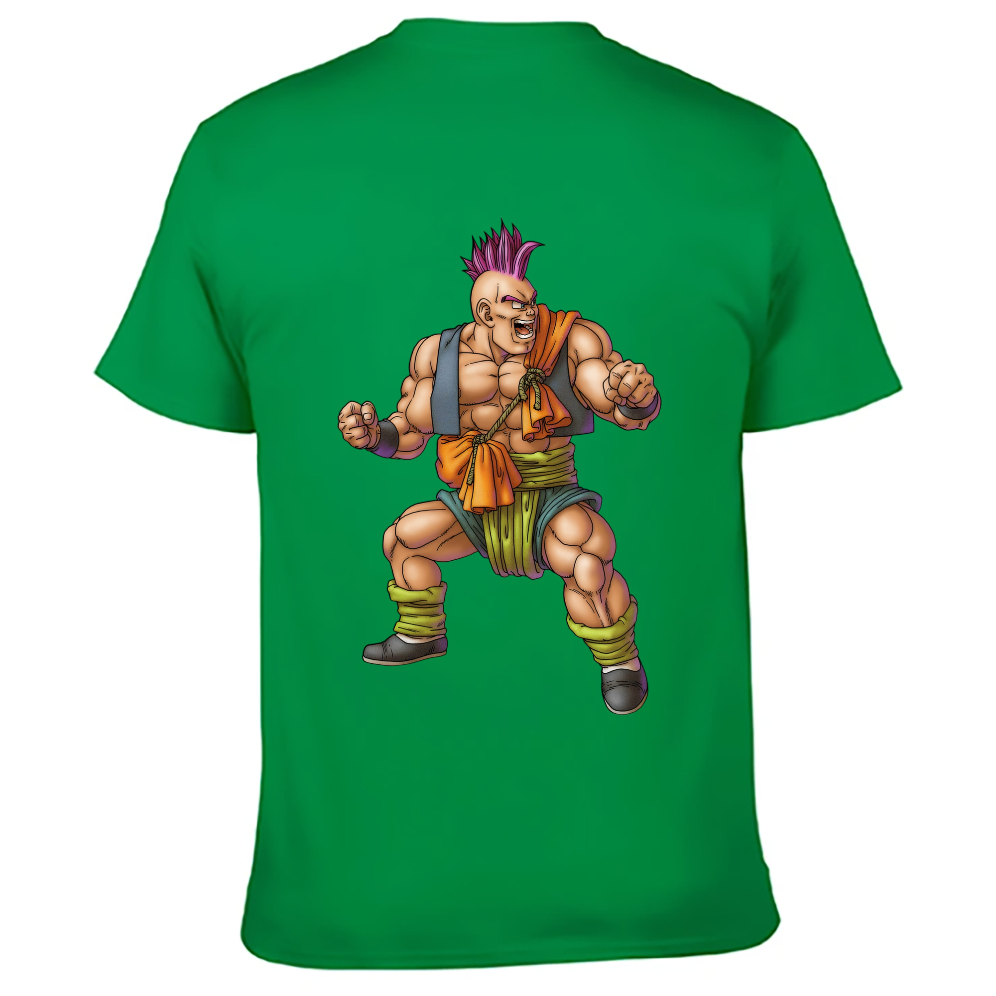 （画像用） ドラゴンクエスト Doragon Kuesuto Dragon Quest 綿100％ メンズ半袖Tシャツ（バックプリント） 通気性