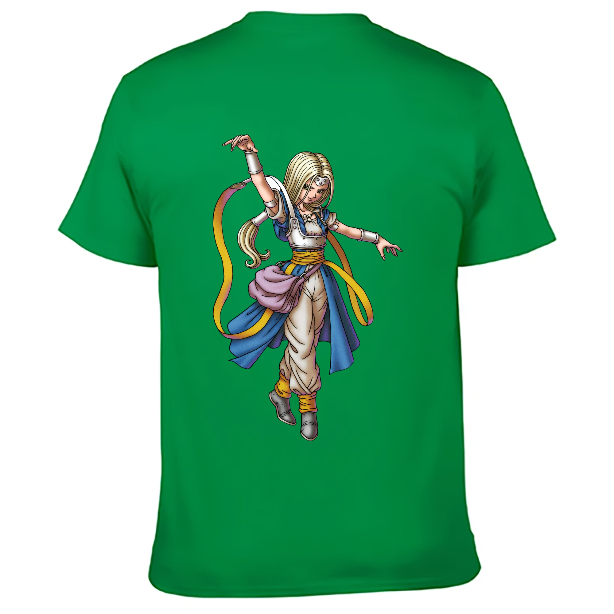 （画像用） ドラゴンクエスト Doragon Kuesuto Dragon Quest 綿100％ メンズ半袖Tシャツ（バックプリント） 通気性