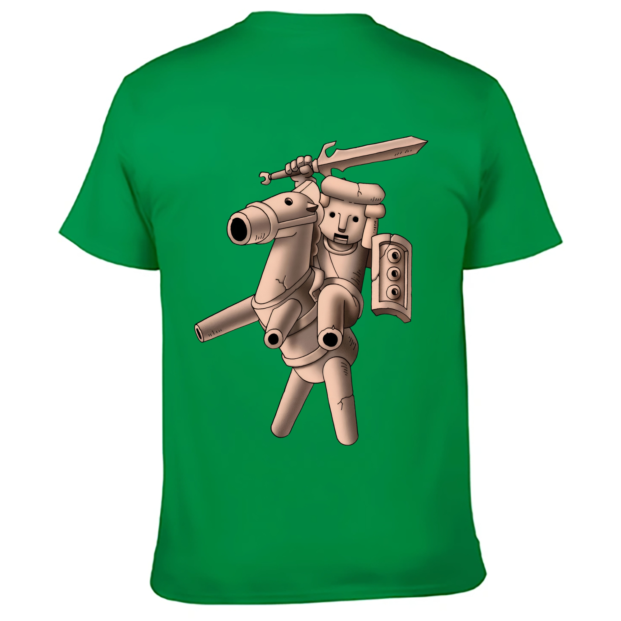 （画像用） ドラゴンクエスト Doragon Kuesuto Dragon Quest 綿100％ メンズ半袖Tシャツ（バックプリント） 通気性