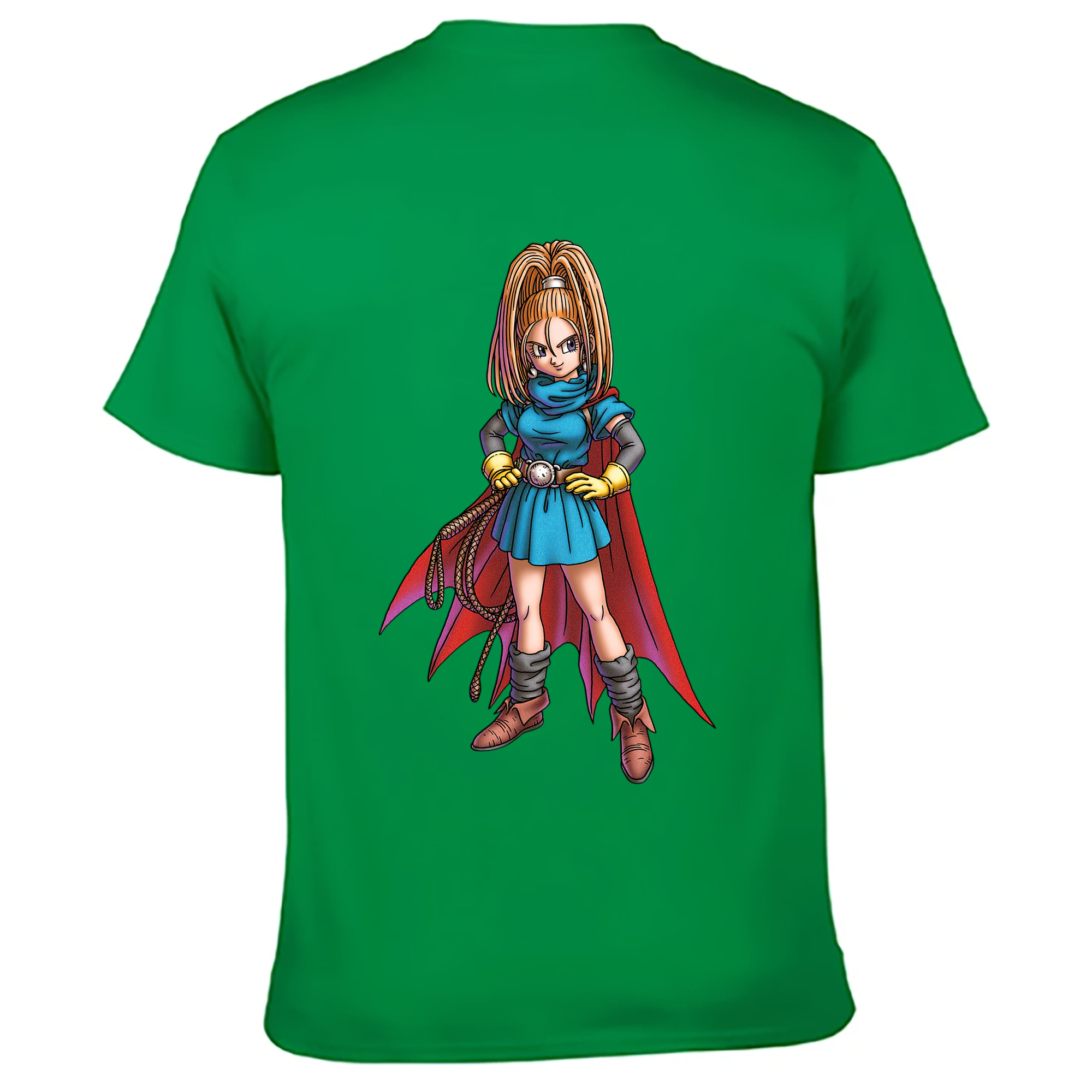 （画像用） ドラゴンクエスト Doragon Kuesuto Dragon Quest 綿100％ メンズ半袖Tシャツ（バックプリント） 通気性