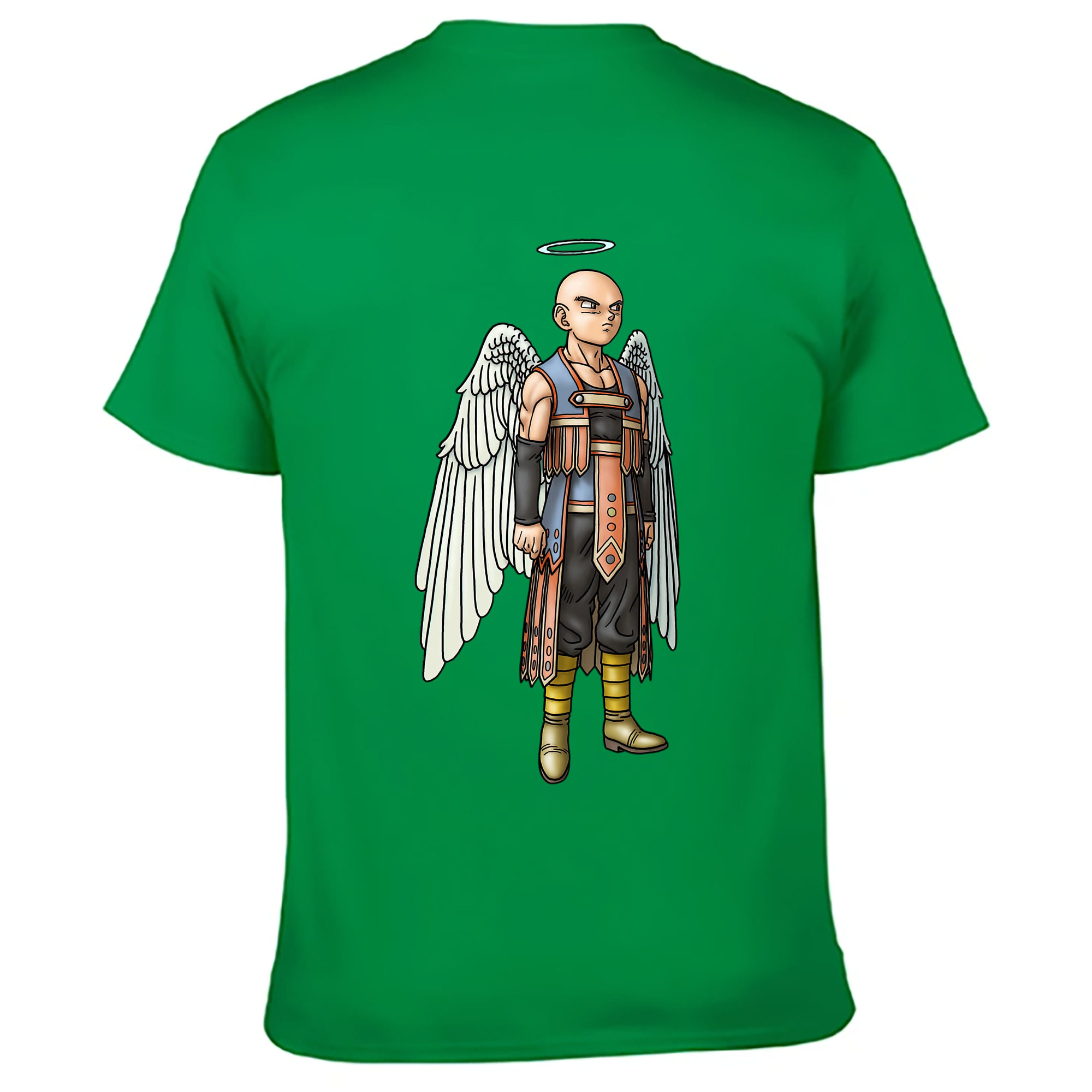 （画像用） ドラゴンクエスト Doragon Kuesuto Dragon Quest 綿100％ メンズ半袖Tシャツ（バックプリント） 通気性