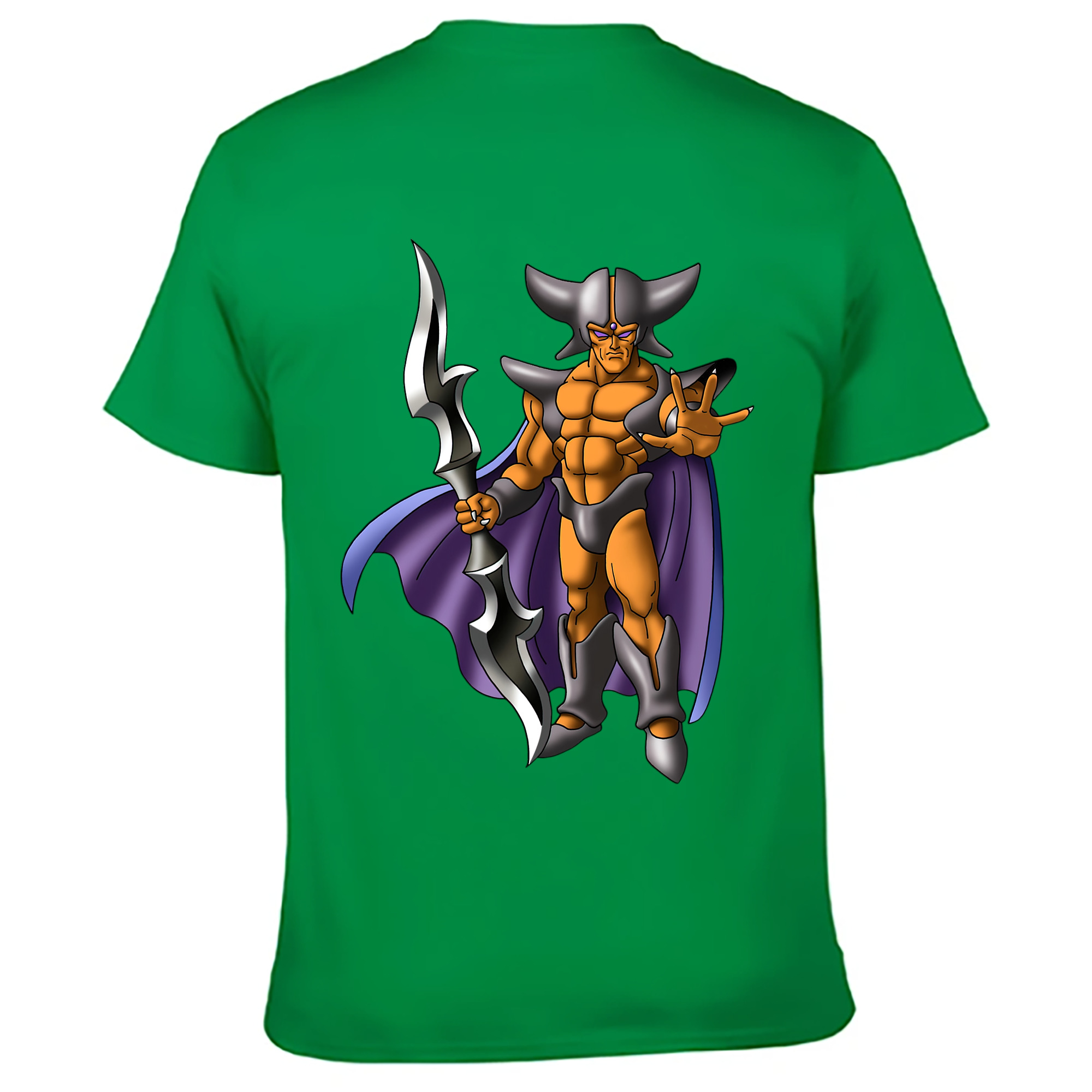 （画像用） ドラゴンクエスト Doragon Kuesuto Dragon Quest 綿100％ メンズ半袖Tシャツ（バックプリント） 通気性