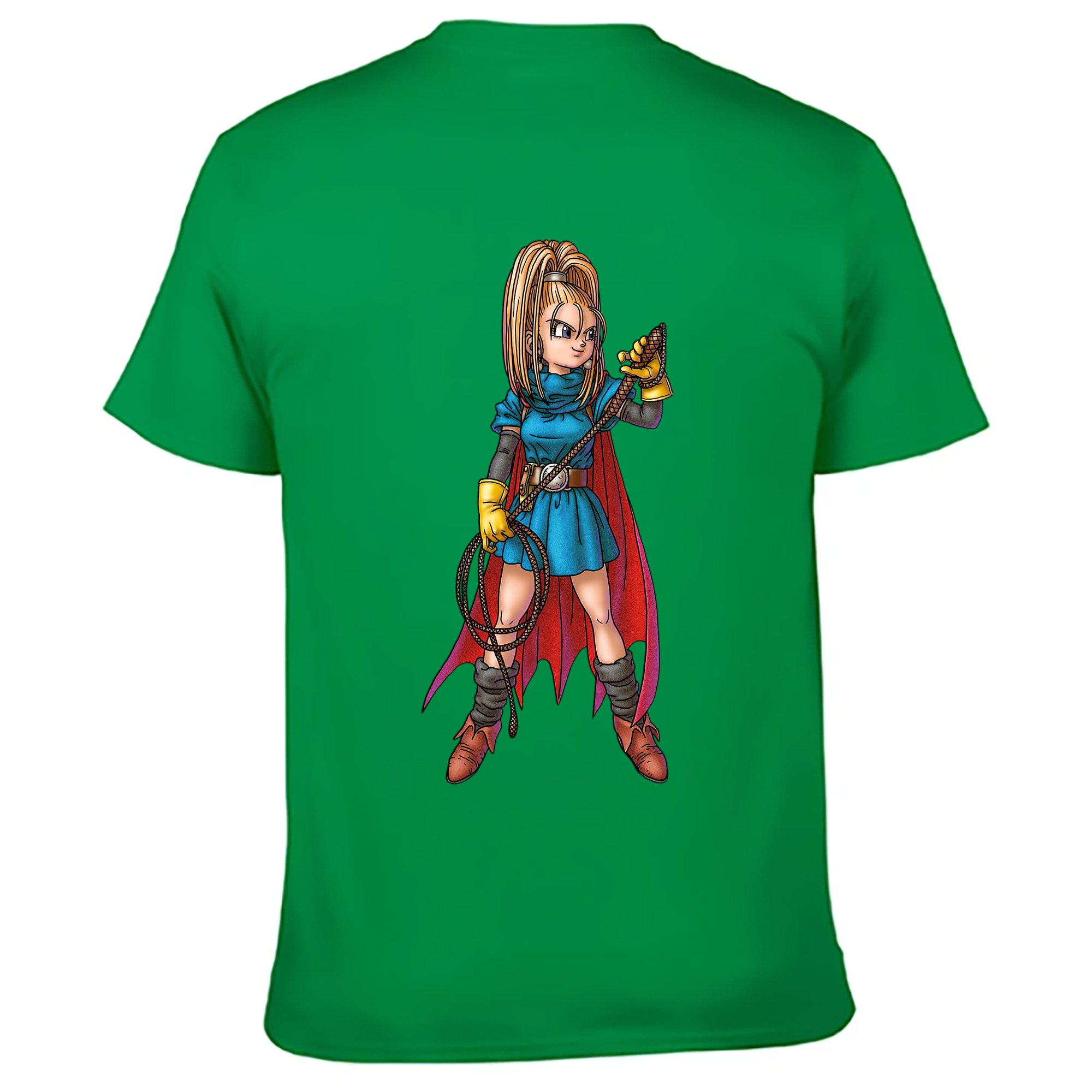 （画像用） ドラゴンクエスト Doragon Kuesuto Dragon Quest 綿100％ メンズ半袖Tシャツ（バックプリント） 通気性