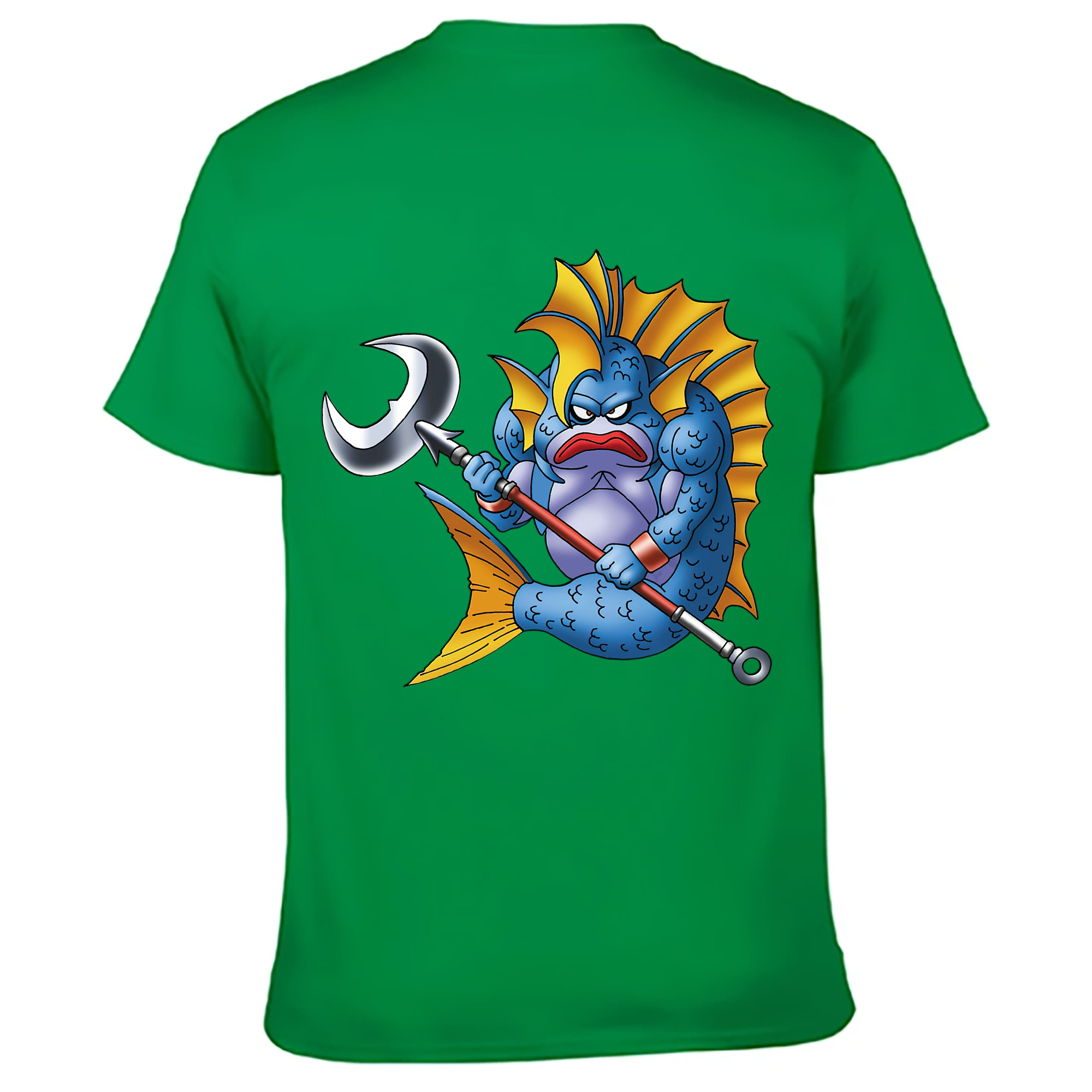 （画像用） ドラゴンクエスト Doragon Kuesuto Dragon Quest 綿100％ メンズ半袖Tシャツ（バックプリント） 通気性