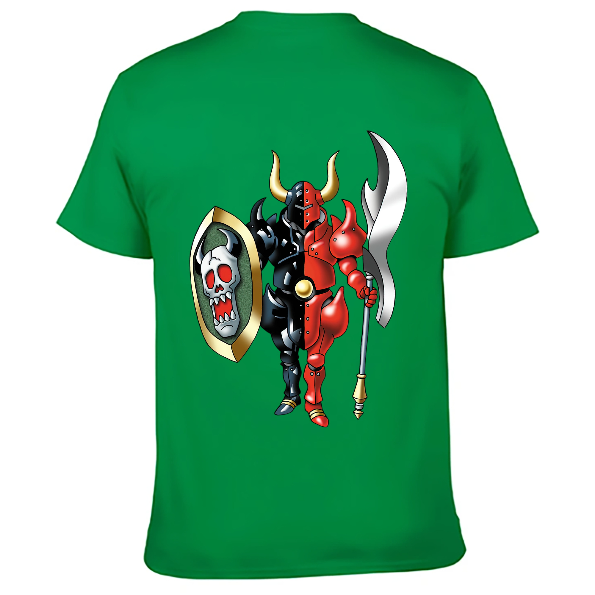 （画像用） ドラゴンクエスト Doragon Kuesuto Dragon Quest 綿100％ メンズ半袖Tシャツ（バックプリント） 通気性