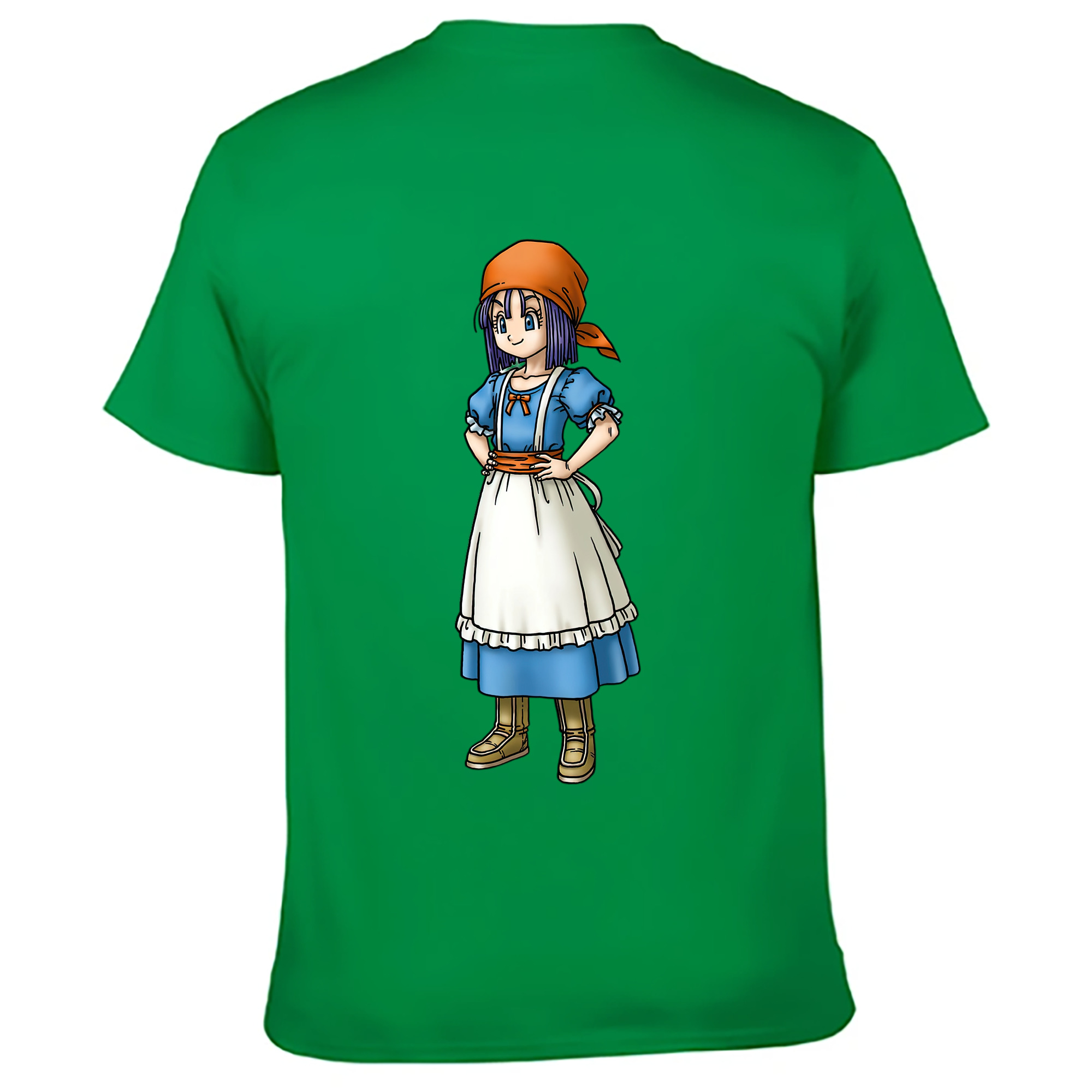 （画像用） ドラゴンクエスト Doragon Kuesuto Dragon Quest 綿100％ メンズ半袖Tシャツ（バックプリント） 通気性