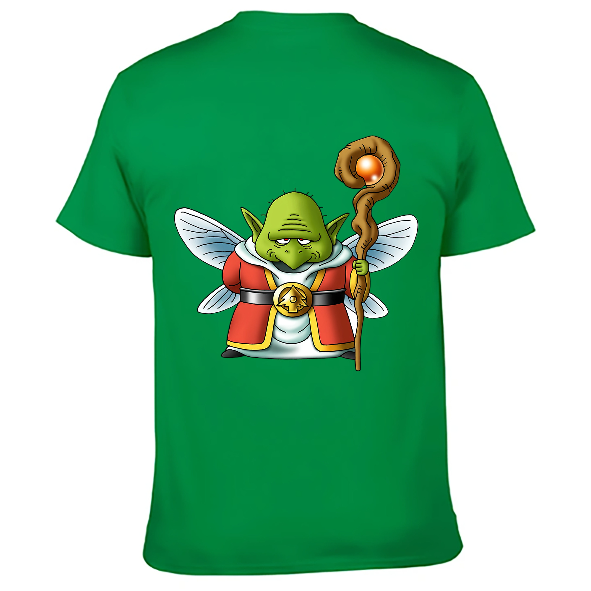 （画像用） ドラゴンクエスト Doragon Kuesuto Dragon Quest 綿100％ メンズ半袖Tシャツ（バックプリント） 通気性