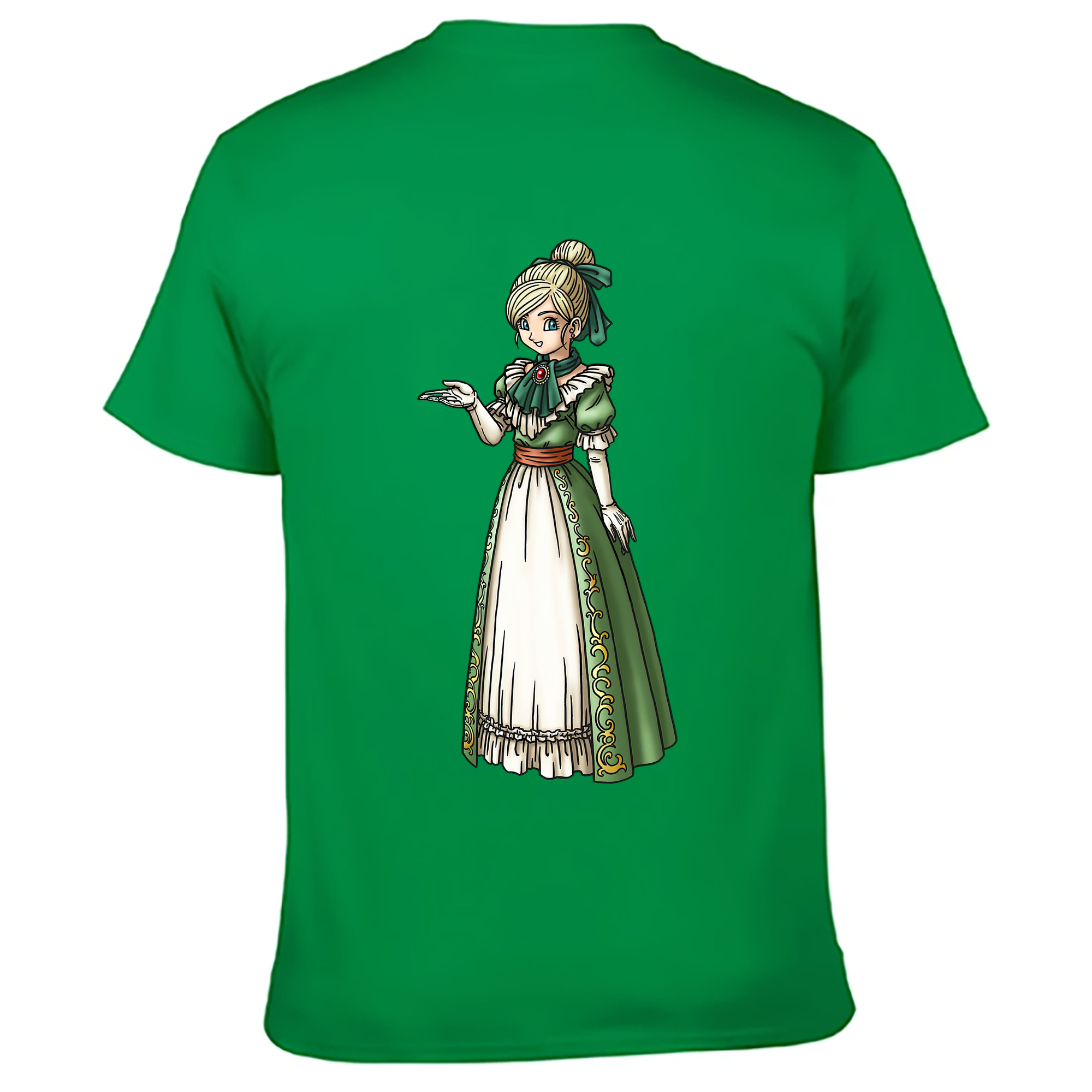 （画像用） ドラゴンクエスト Doragon Kuesuto Dragon Quest 綿100％ メンズ半袖Tシャツ（バックプリント） 通気性