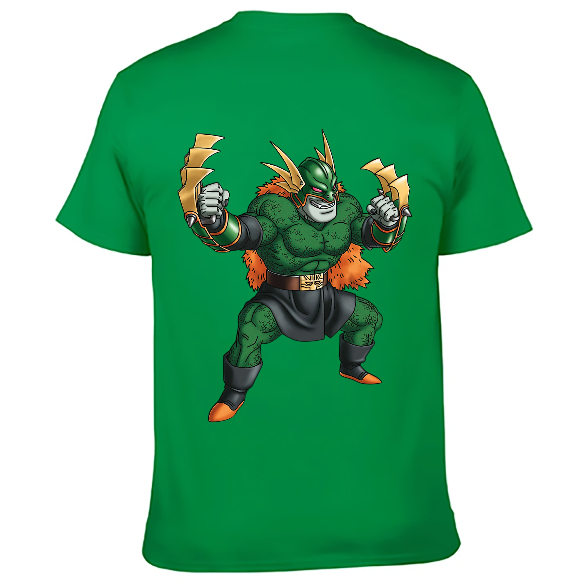 （画像用） ドラゴンクエスト Doragon Kuesuto Dragon Quest 綿100％ メンズ半袖Tシャツ（バックプリント） 通気性