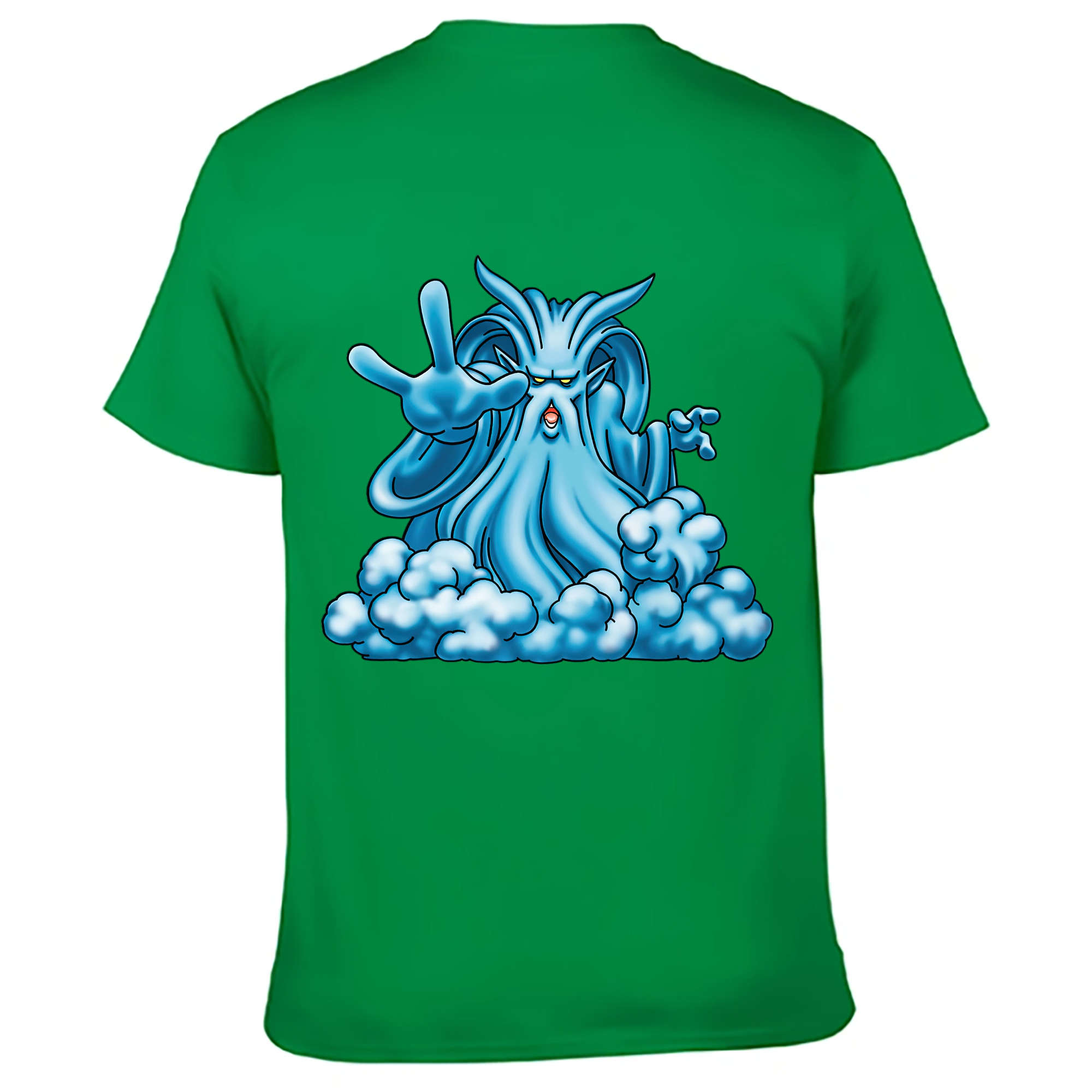 （画像用） ドラゴンクエスト Doragon Kuesuto Dragon Quest 綿100％ メンズ半袖Tシャツ（バックプリント） 通気性