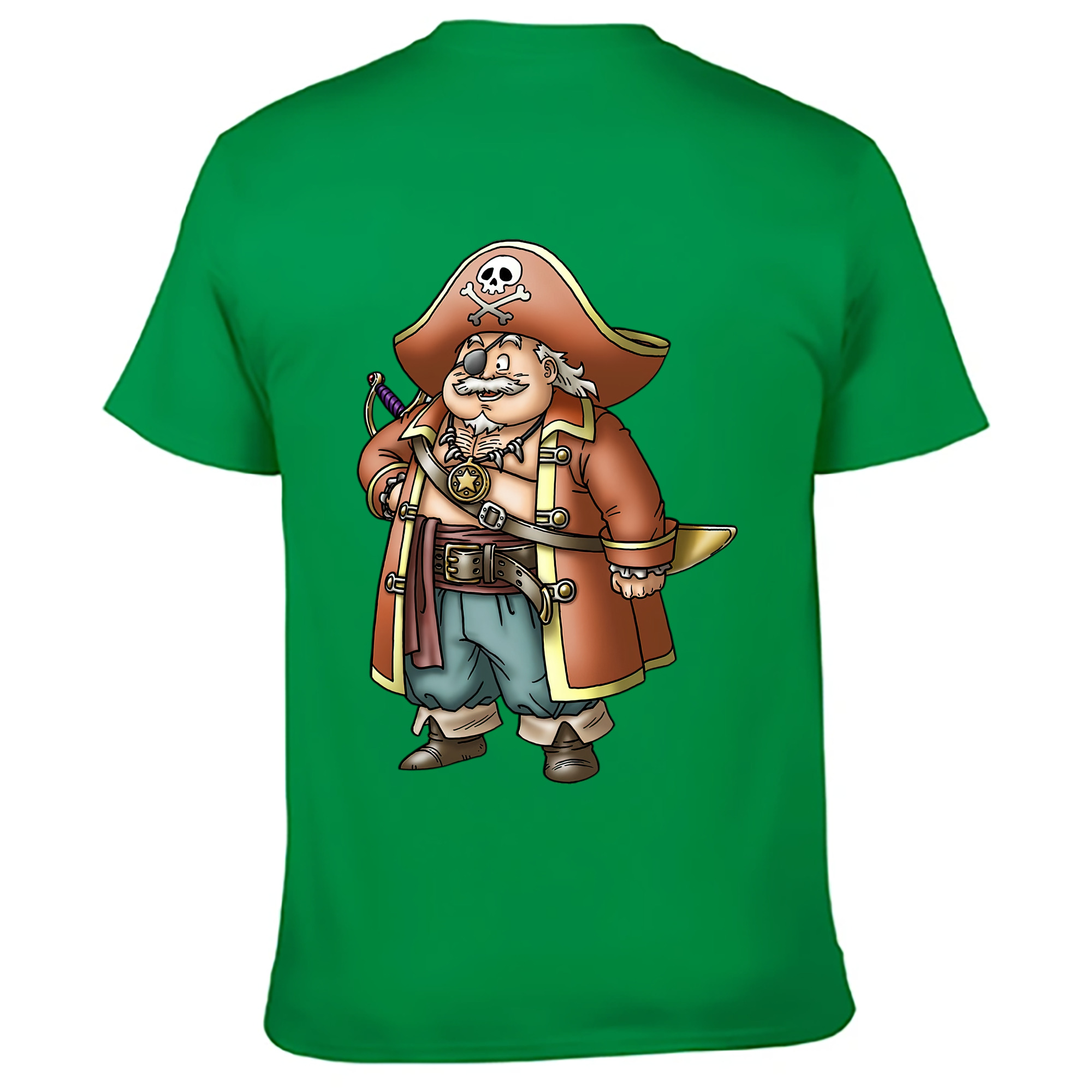 （画像用） ドラゴンクエスト Doragon Kuesuto Dragon Quest 綿100％ メンズ半袖Tシャツ（バックプリント） 通気性