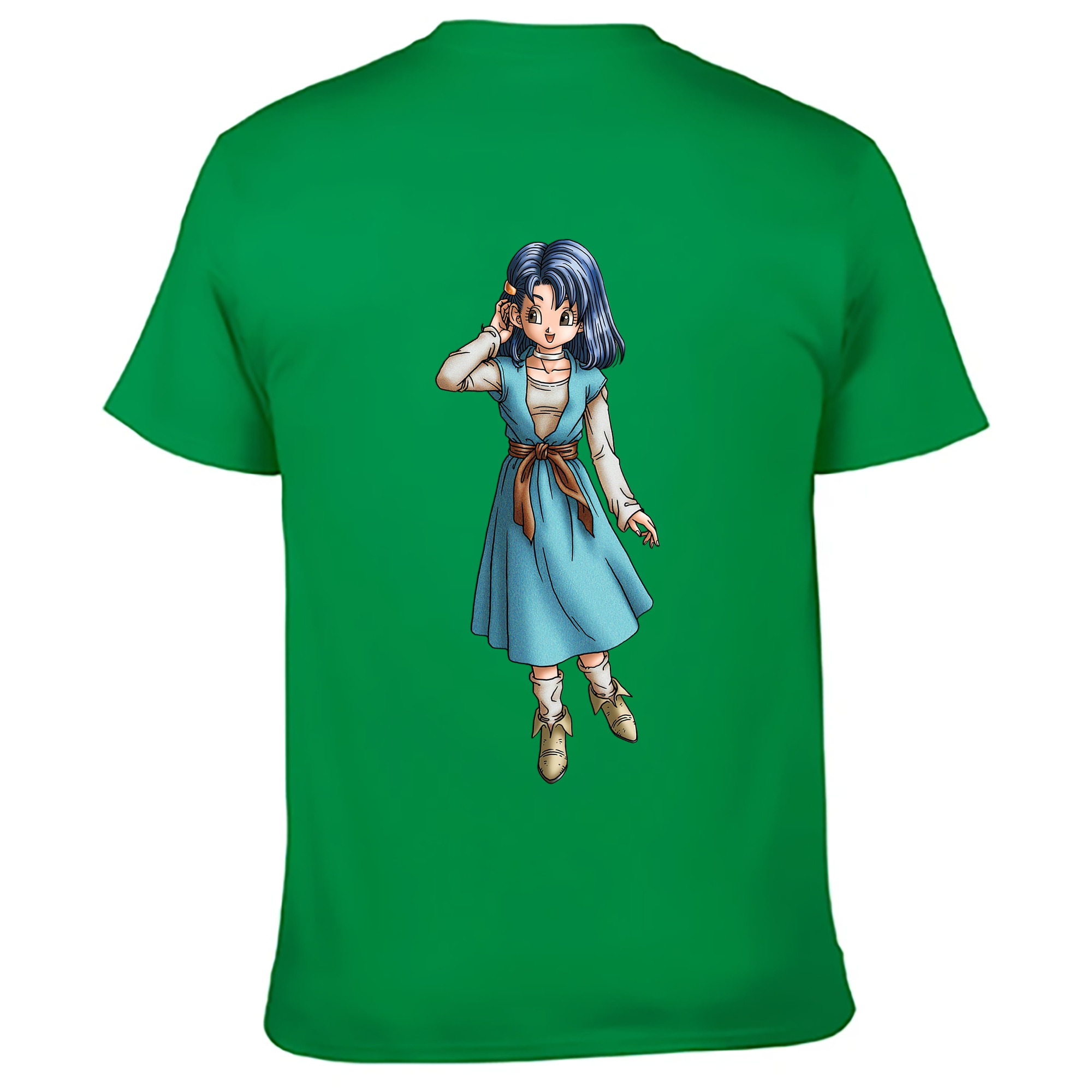 （画像用） ドラゴンクエスト Doragon Kuesuto Dragon Quest 綿100％ メンズ半袖Tシャツ（バックプリント） 通気性