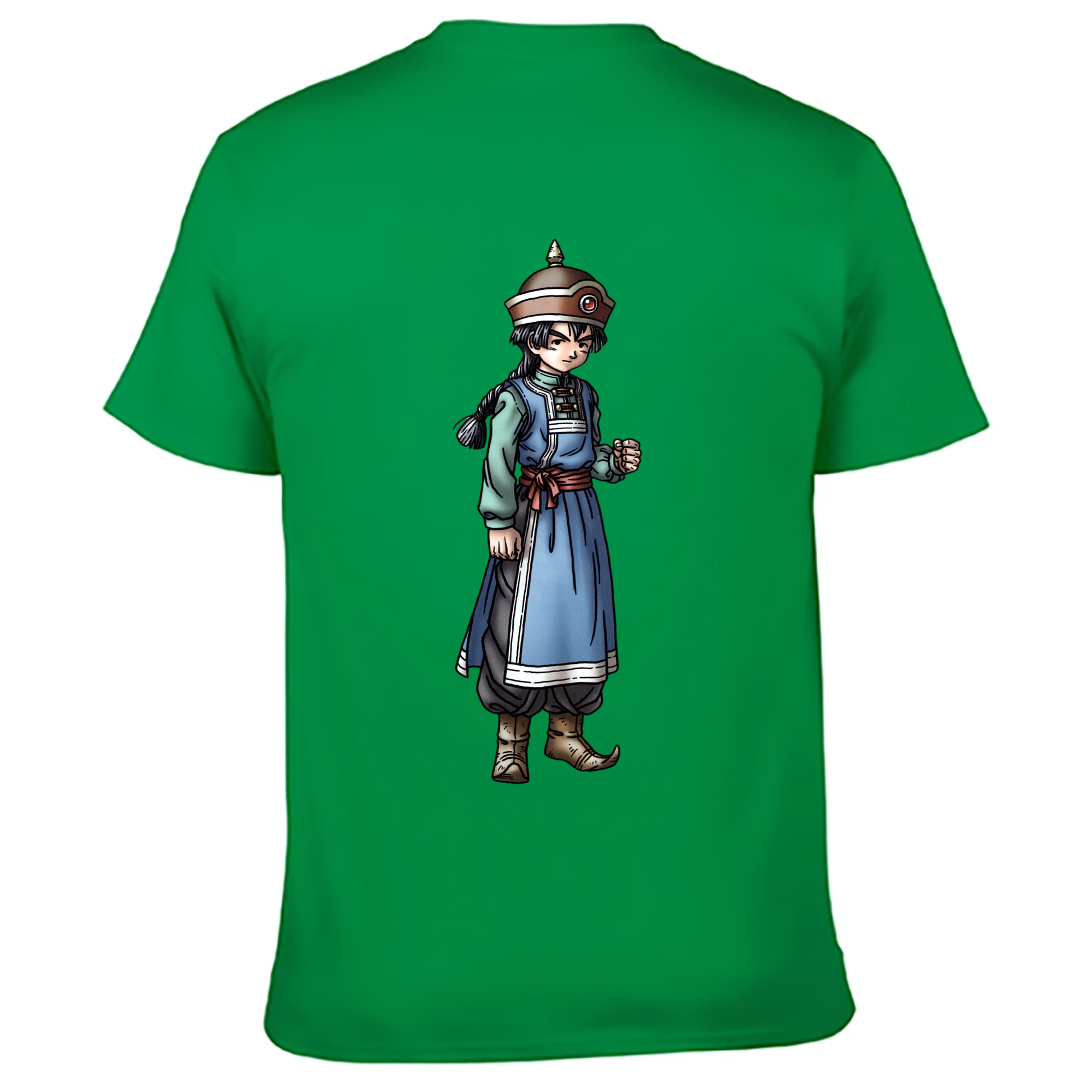 （画像用） ドラゴンクエスト Doragon Kuesuto Dragon Quest 綿100％ メンズ半袖Tシャツ（バックプリント） 通気性