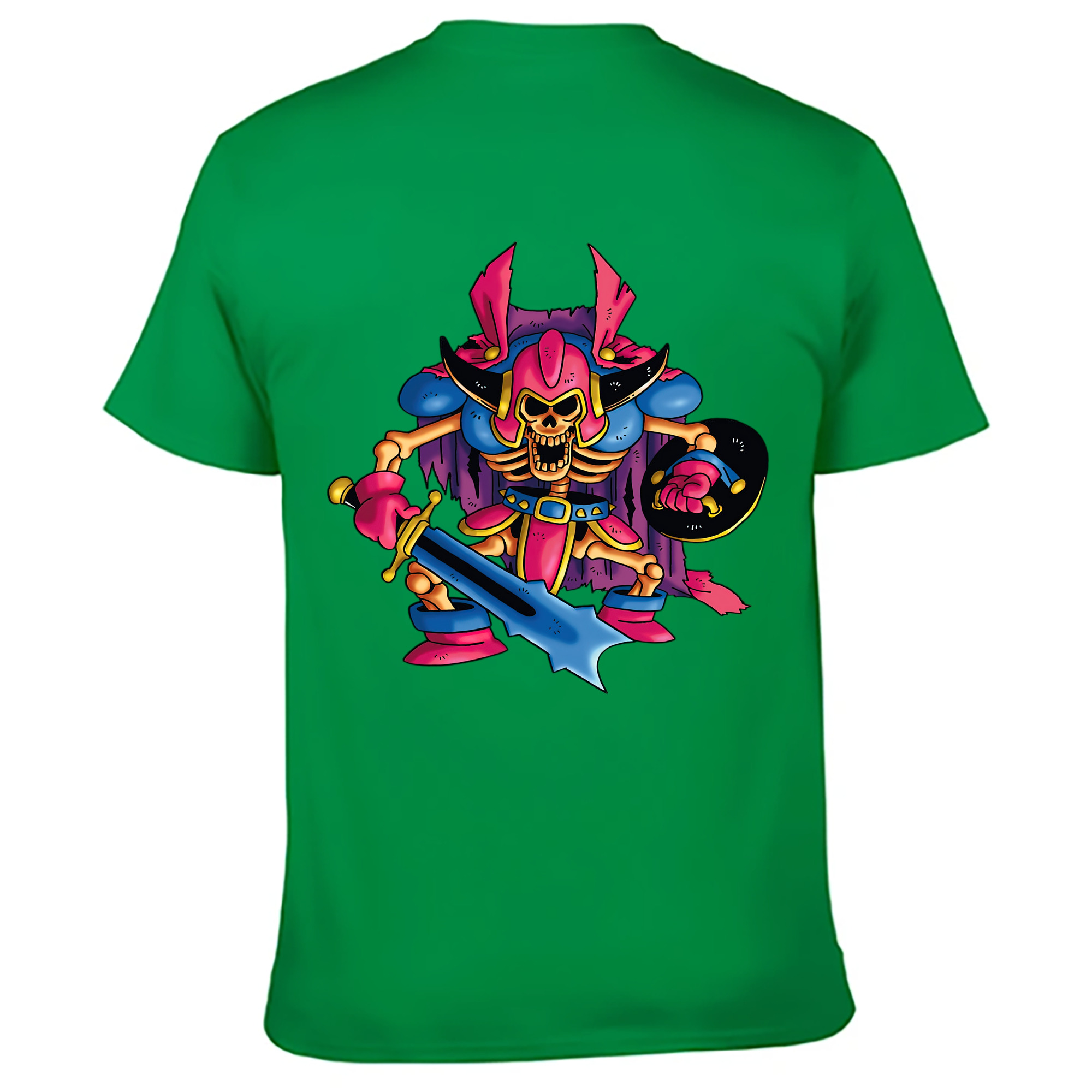 （画像用） ドラゴンクエスト Doragon Kuesuto Dragon Quest 綿100％ メンズ半袖Tシャツ（バックプリント） 通気性