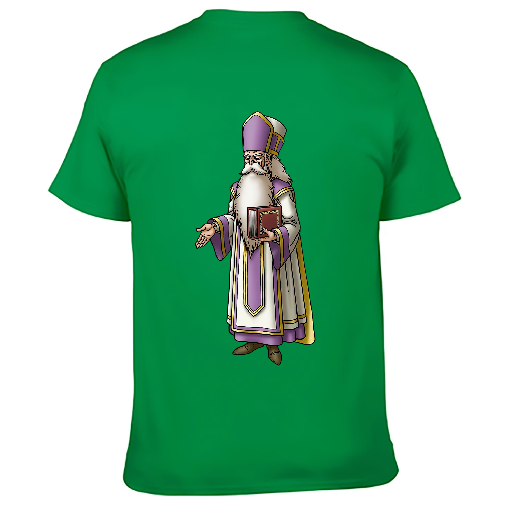 （画像用） ドラゴンクエスト Doragon Kuesuto Dragon Quest 綿100％ メンズ半袖Tシャツ（バックプリント） 通気性