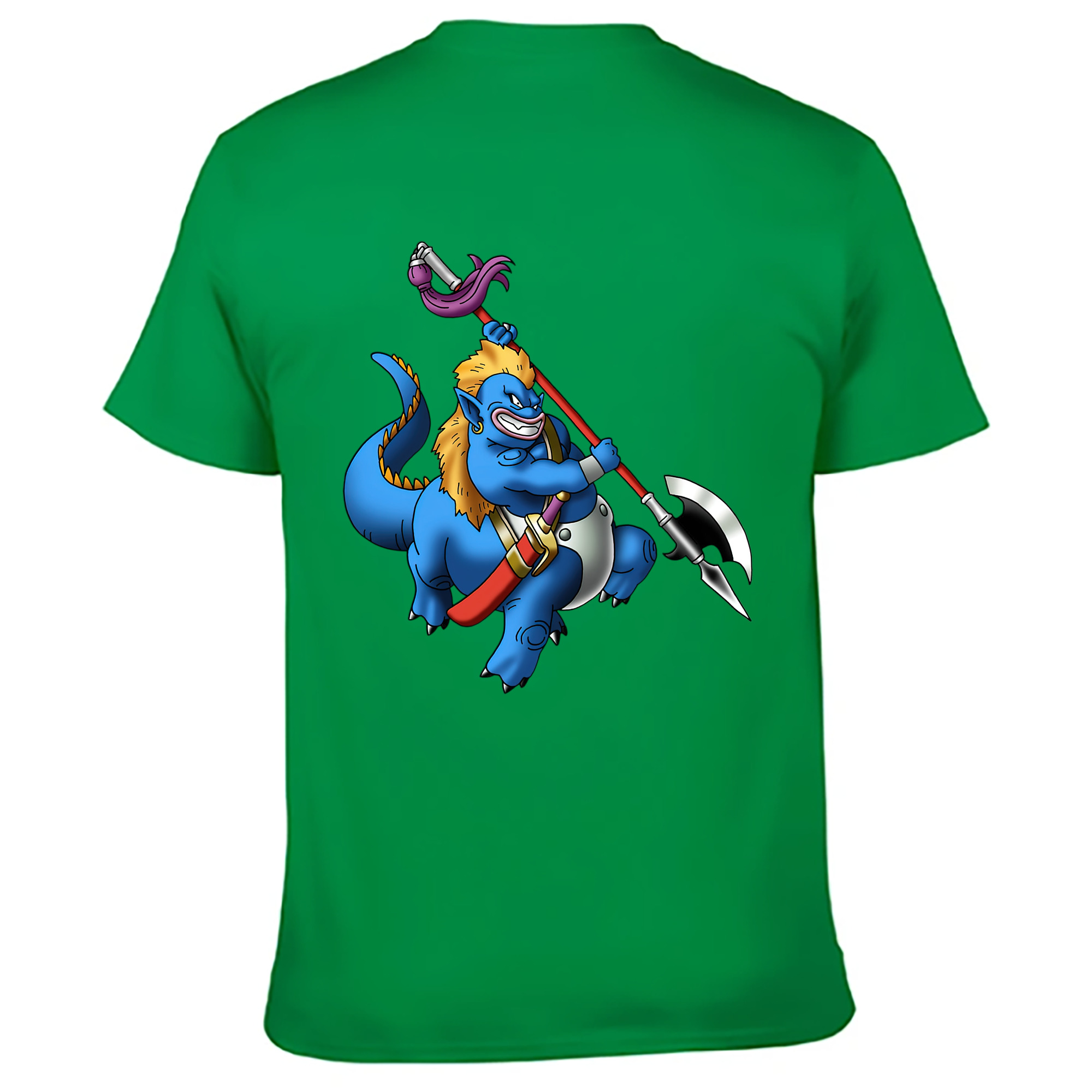 （画像用） ドラゴンクエスト Doragon Kuesuto Dragon Quest 綿100％ メンズ半袖Tシャツ（バックプリント） 通気性
