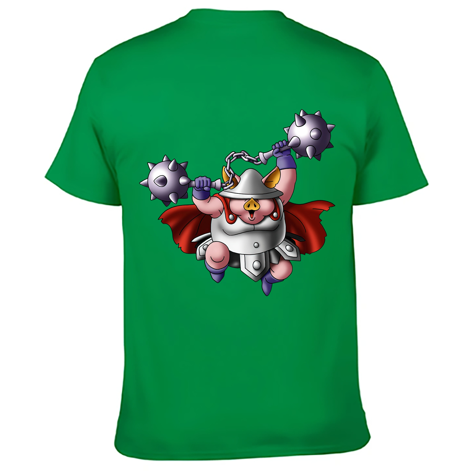 （画像用） ドラゴンクエスト Doragon Kuesuto Dragon Quest 綿100％ メンズ半袖Tシャツ（バックプリント） 通気性