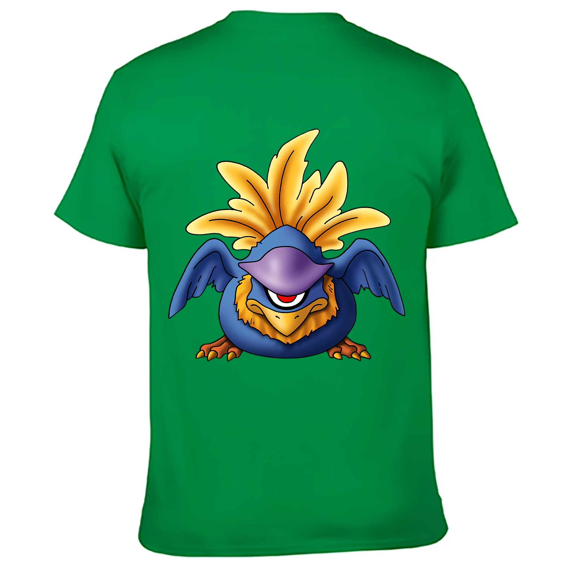 （画像用） ドラゴンクエスト Doragon Kuesuto Dragon Quest 綿100％ メンズ半袖Tシャツ（バックプリント） 通気性
