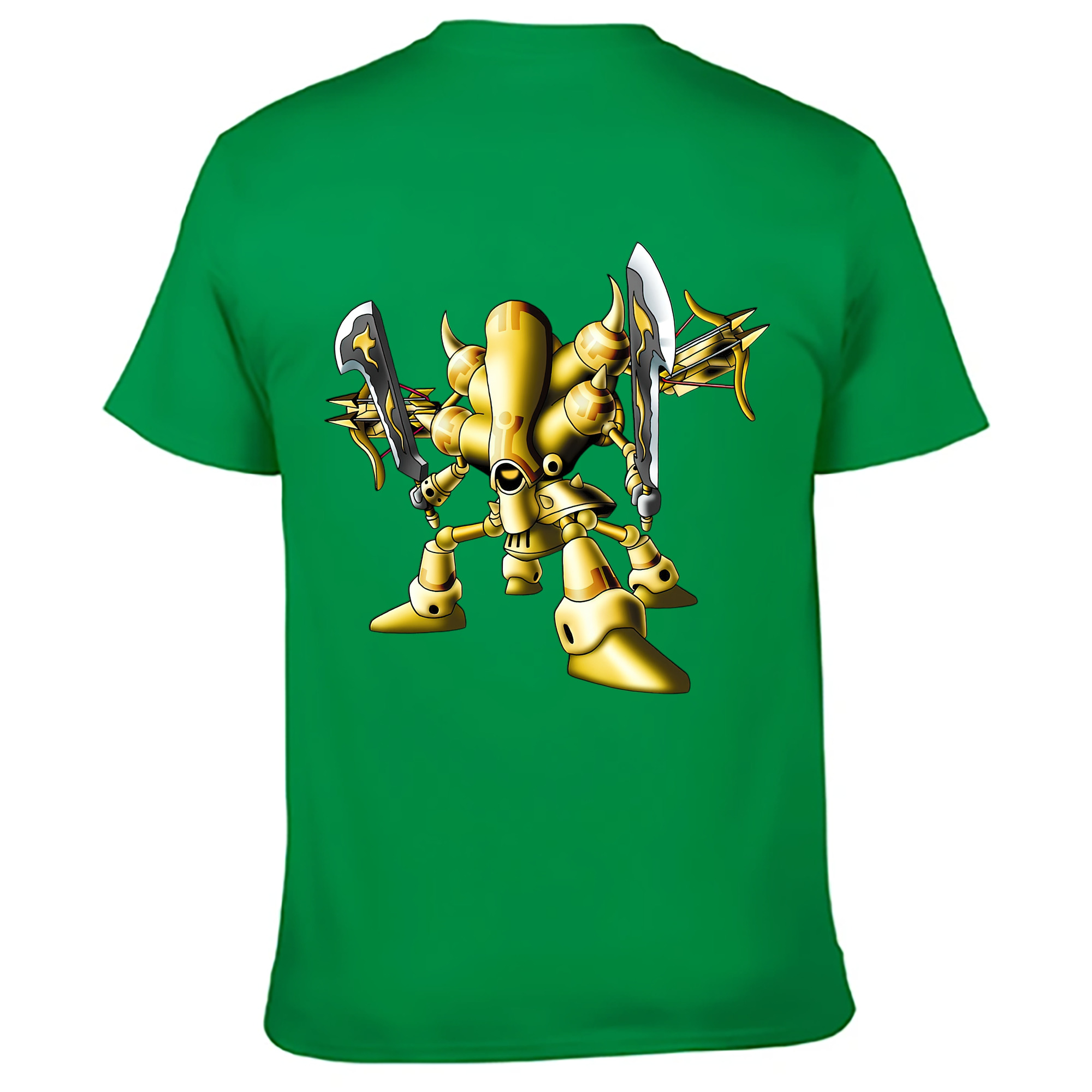 （画像用） ドラゴンクエスト Doragon Kuesuto Dragon Quest 綿100％ メンズ半袖Tシャツ（バックプリント） 通気性