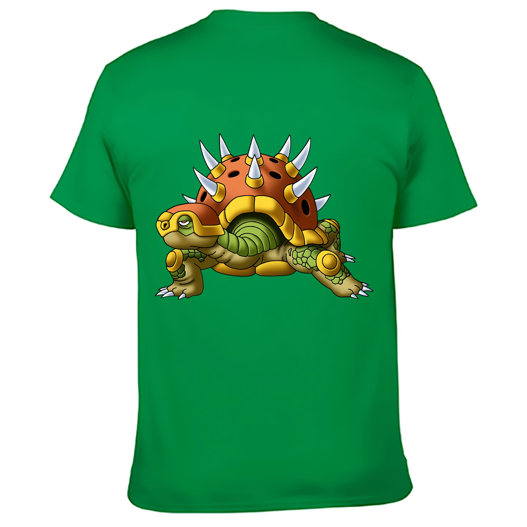 （画像用） ドラゴンクエスト Doragon Kuesuto Dragon Quest 綿100％ メンズ半袖Tシャツ（バックプリント） 通気性
