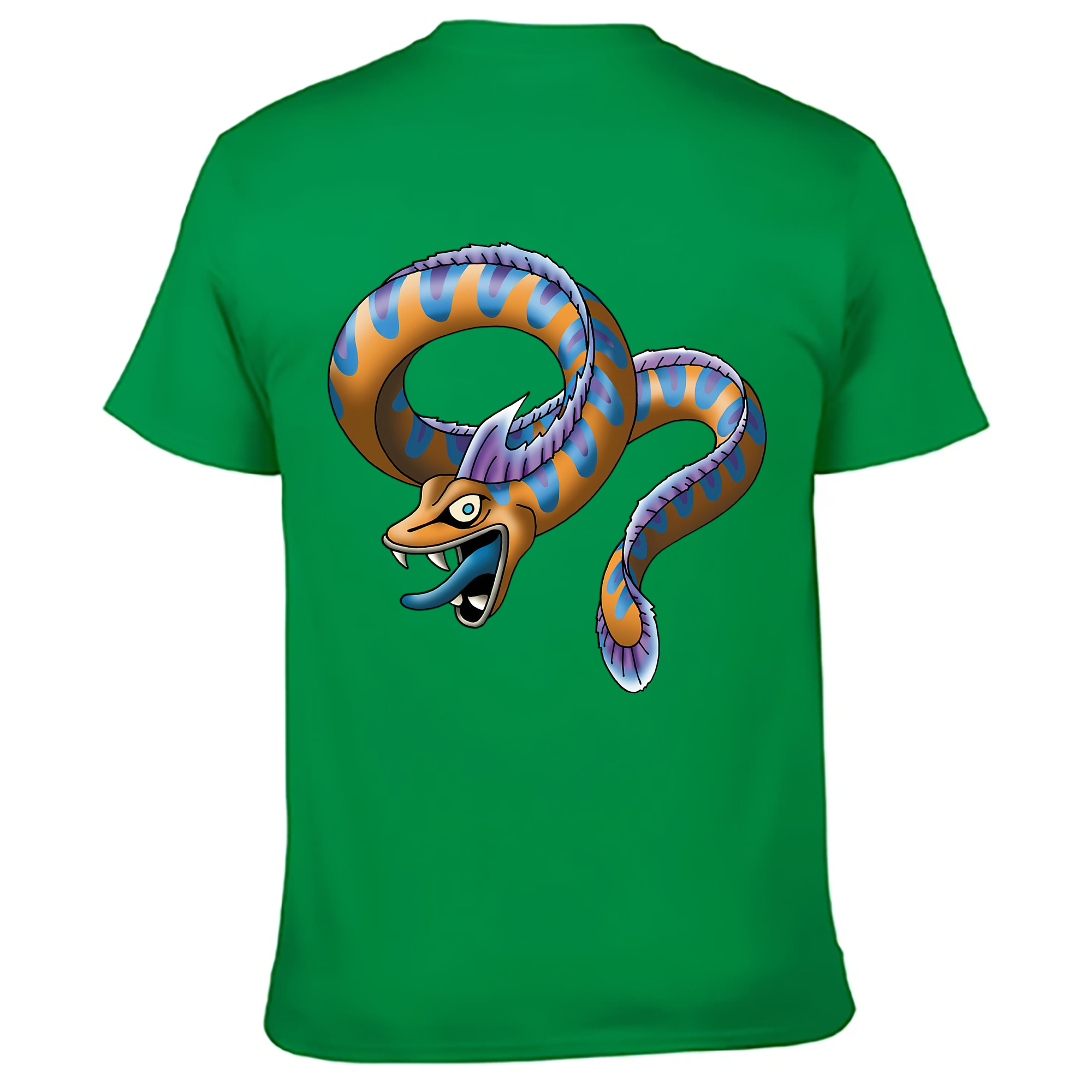 （画像用） ドラゴンクエスト Doragon Kuesuto Dragon Quest 綿100％ メンズ半袖Tシャツ（バックプリント） 通気性