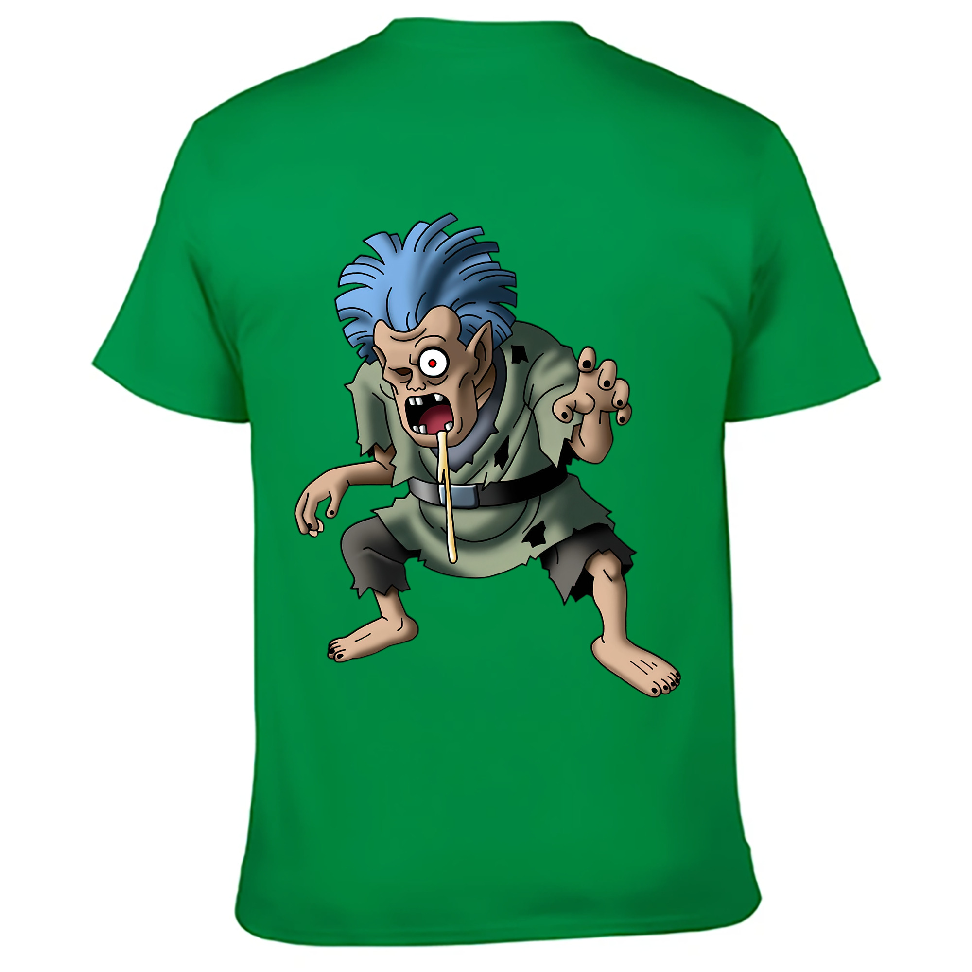 （画像用） ドラゴンクエスト Doragon Kuesuto Dragon Quest 綿100％ メンズ半袖Tシャツ（バックプリント） 通気性