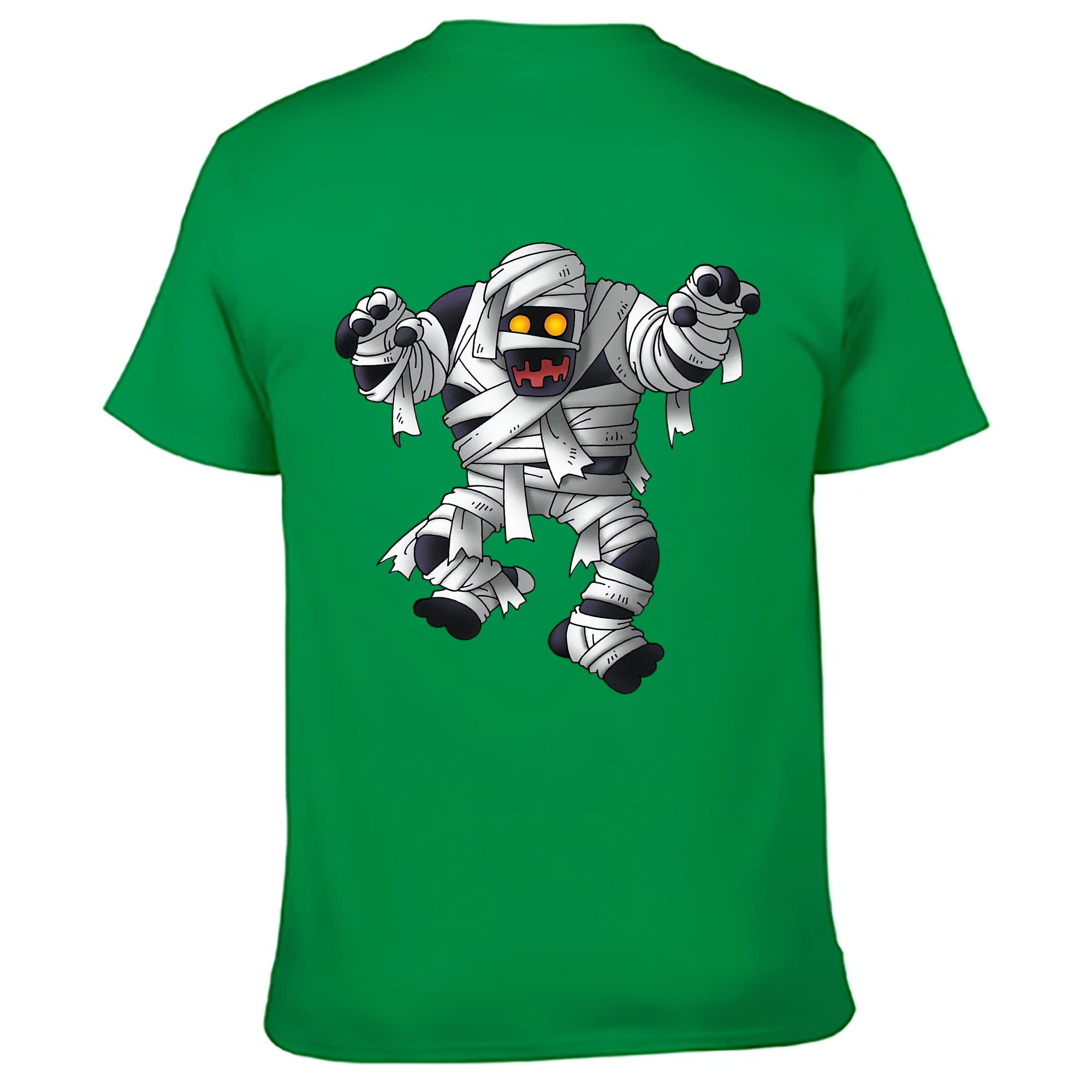 （画像用） ドラゴンクエスト Doragon Kuesuto Dragon Quest 綿100％ メンズ半袖Tシャツ（バックプリント） 通気性