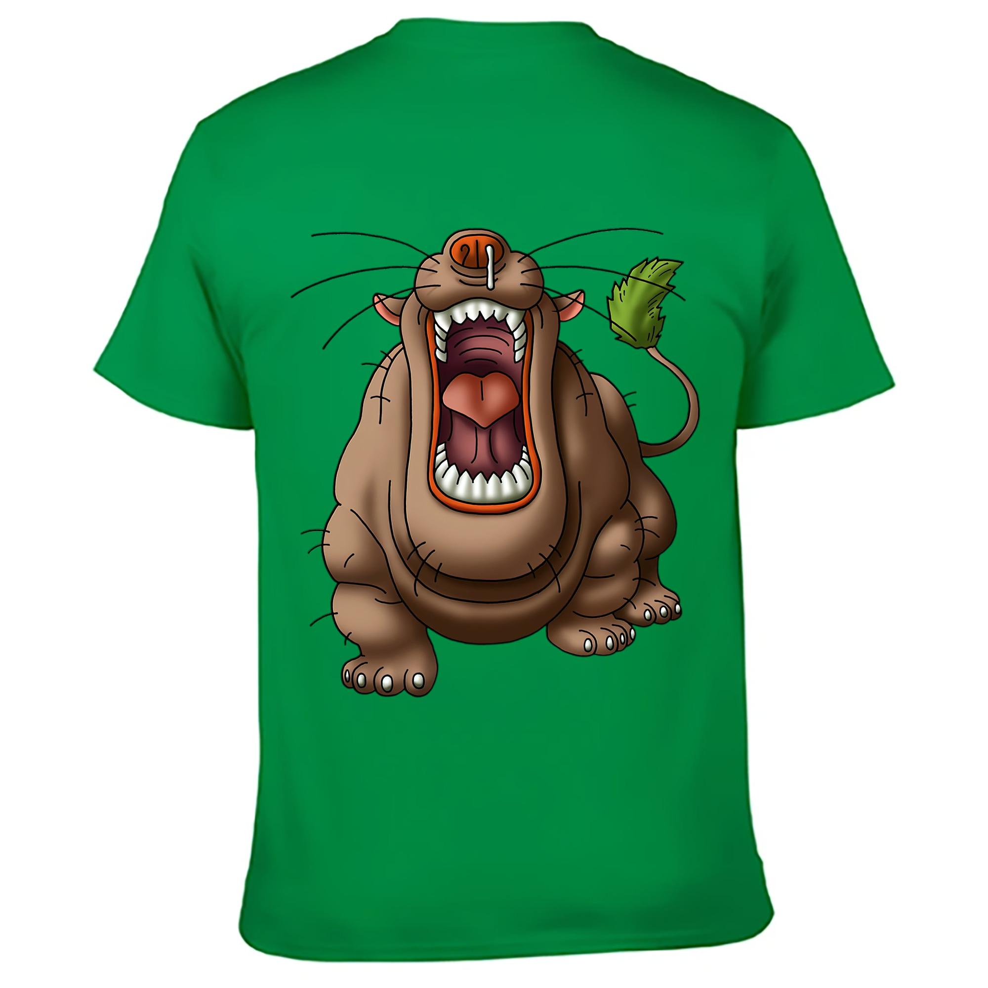 （画像用） ドラゴンクエスト Doragon Kuesuto Dragon Quest 綿100％ メンズ半袖Tシャツ（バックプリント） 通気性