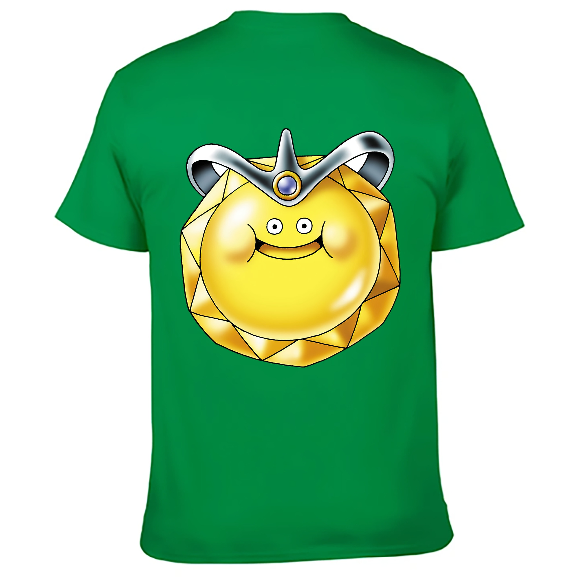 （画像用） ドラゴンクエスト Doragon Kuesuto Dragon Quest 綿100％ メンズ半袖Tシャツ（バックプリント） 通気性