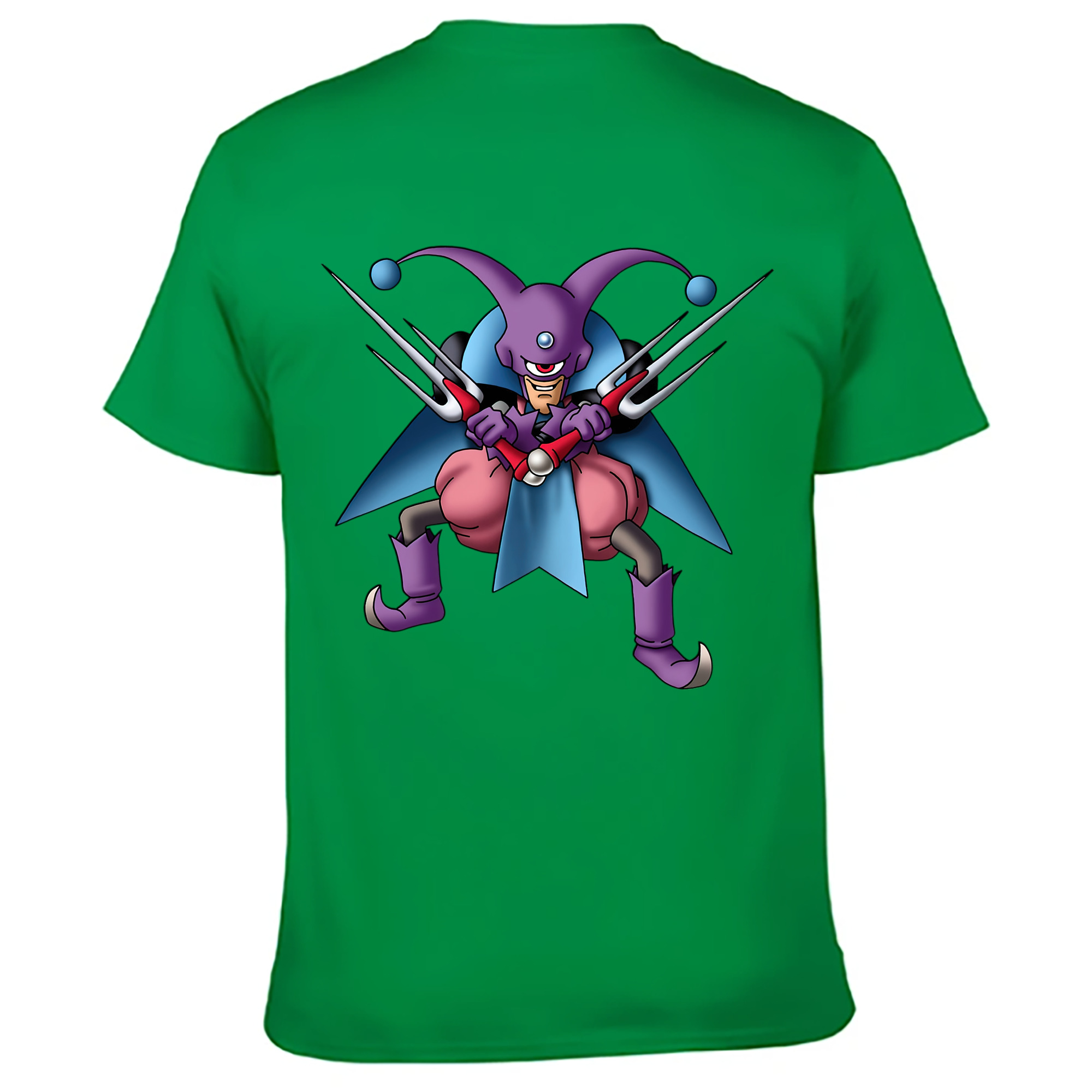 （画像用） ドラゴンクエスト Doragon Kuesuto Dragon Quest 綿100％ メンズ半袖Tシャツ（バックプリント） 通気性