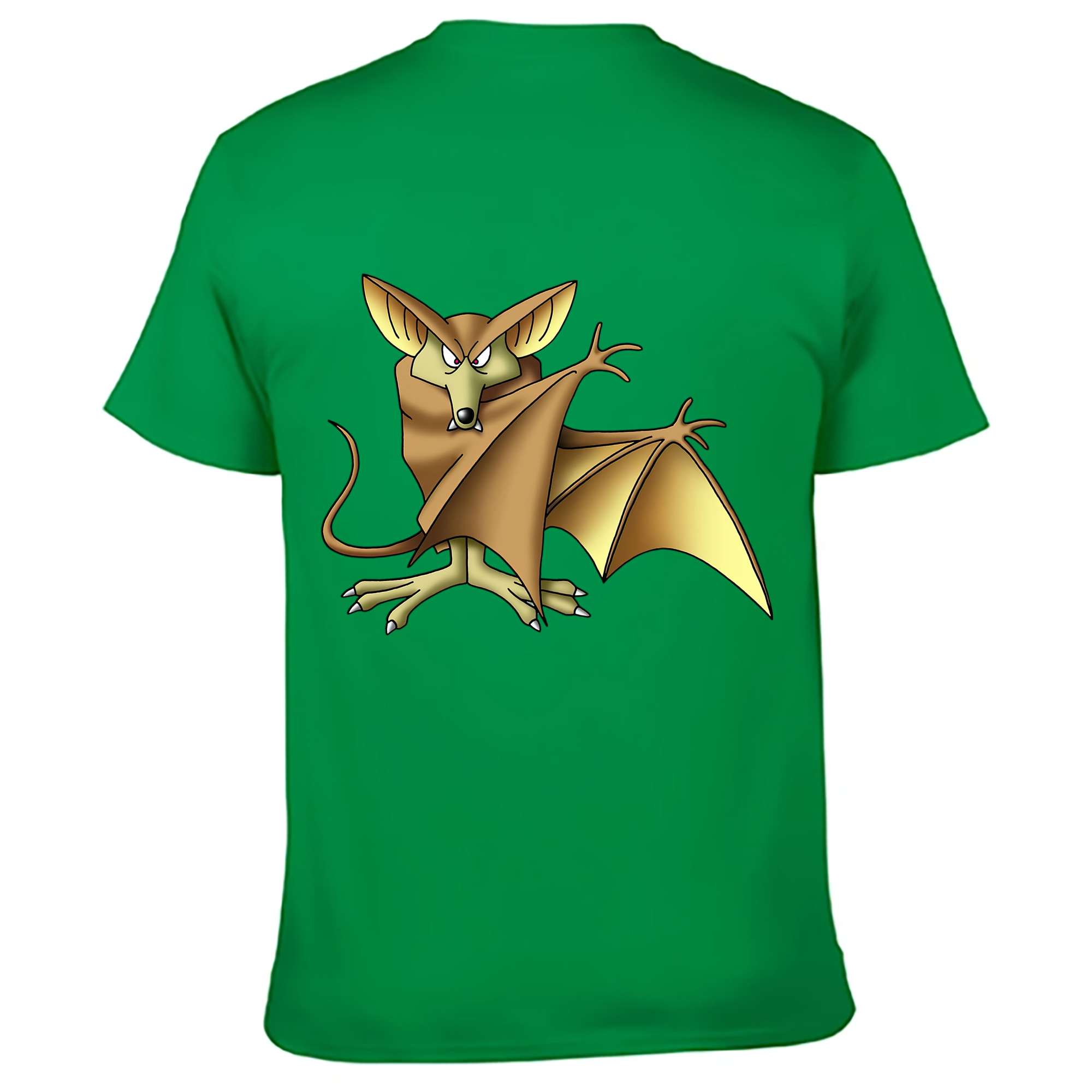 （画像用） ドラゴンクエスト Doragon Kuesuto Dragon Quest 綿100％ メンズ半袖Tシャツ（バックプリント） 通気性