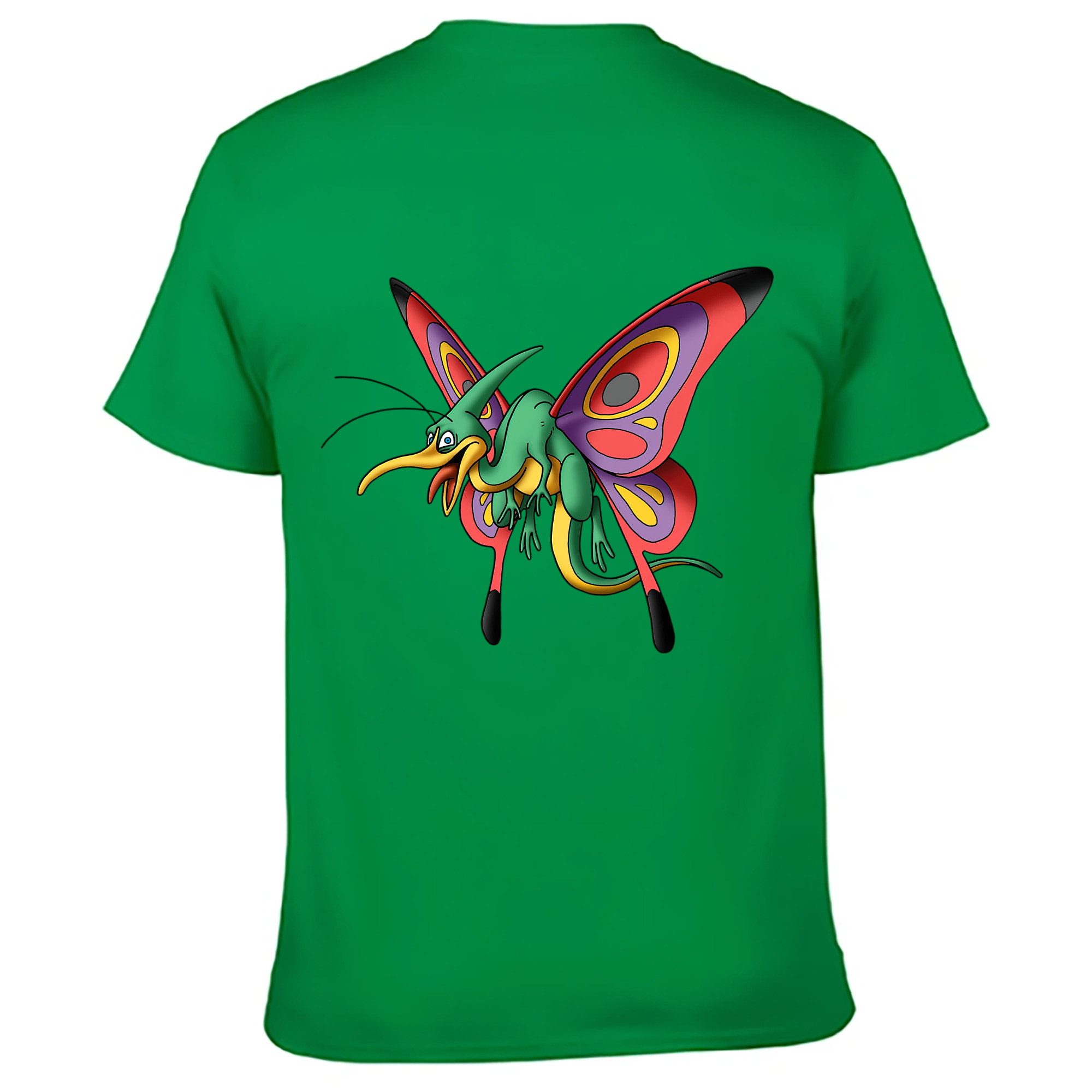 （画像用） ドラゴンクエスト Doragon Kuesuto Dragon Quest 綿100％ メンズ半袖Tシャツ（バックプリント） 通気性