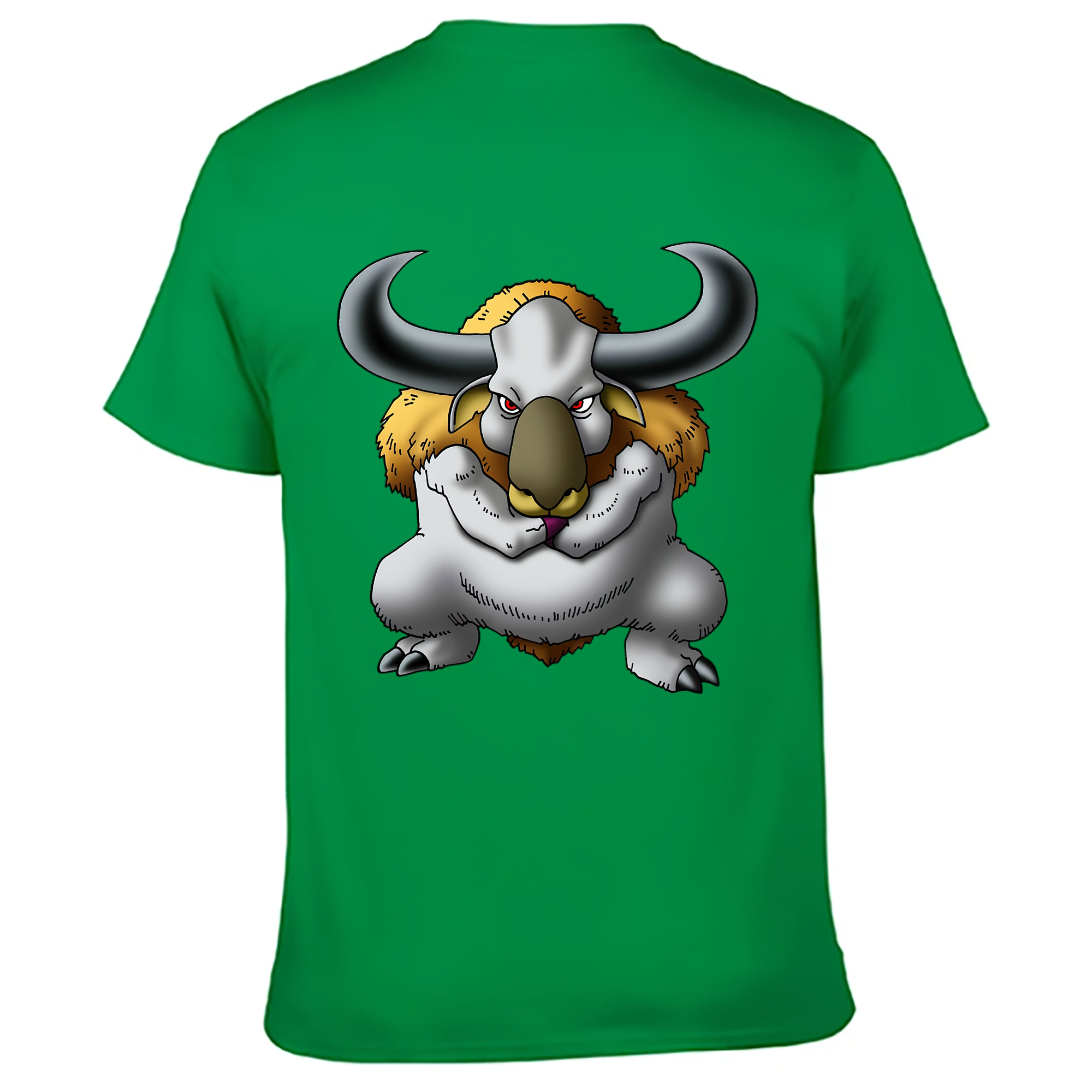 （画像用） ドラゴンクエスト Doragon Kuesuto Dragon Quest 綿100％ メンズ半袖Tシャツ（バックプリント） 通気性