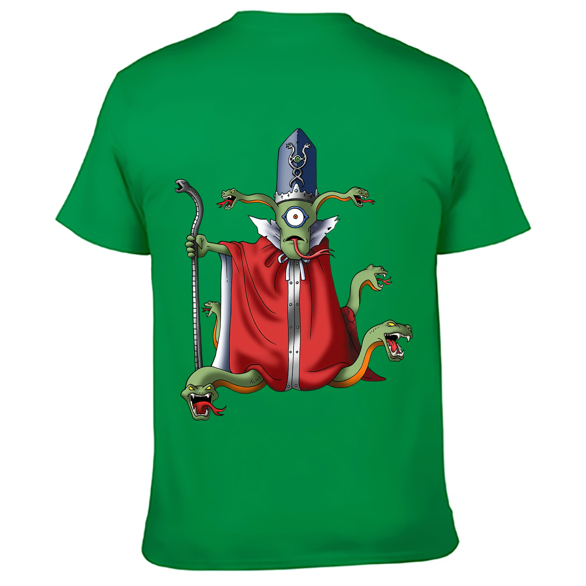（画像用） ドラゴンクエスト Doragon Kuesuto Dragon Quest 綿100％ メンズ半袖Tシャツ（バックプリント） 通気性