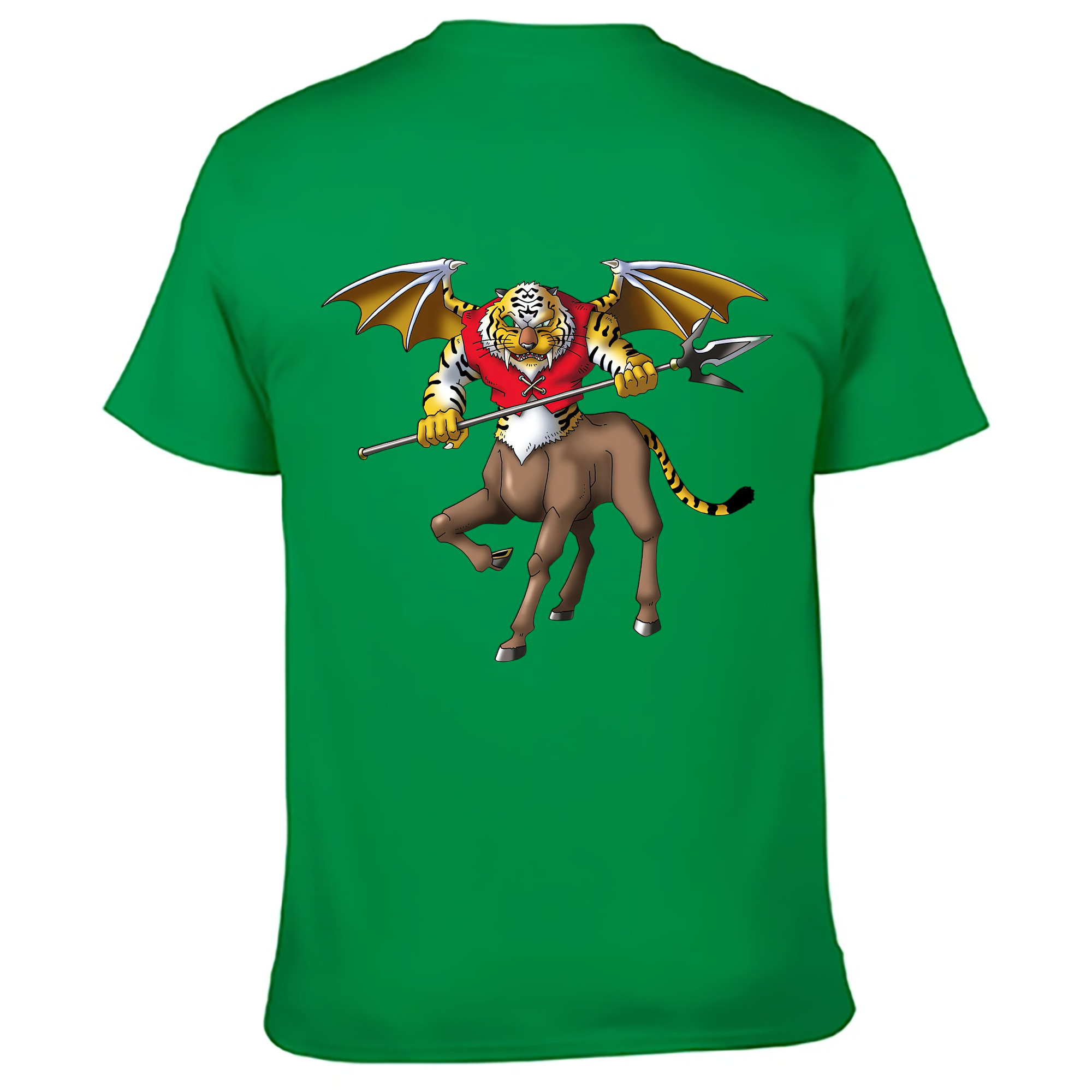 （画像用） ドラゴンクエスト Doragon Kuesuto Dragon Quest 綿100％ メンズ半袖Tシャツ（バックプリント） 通気性